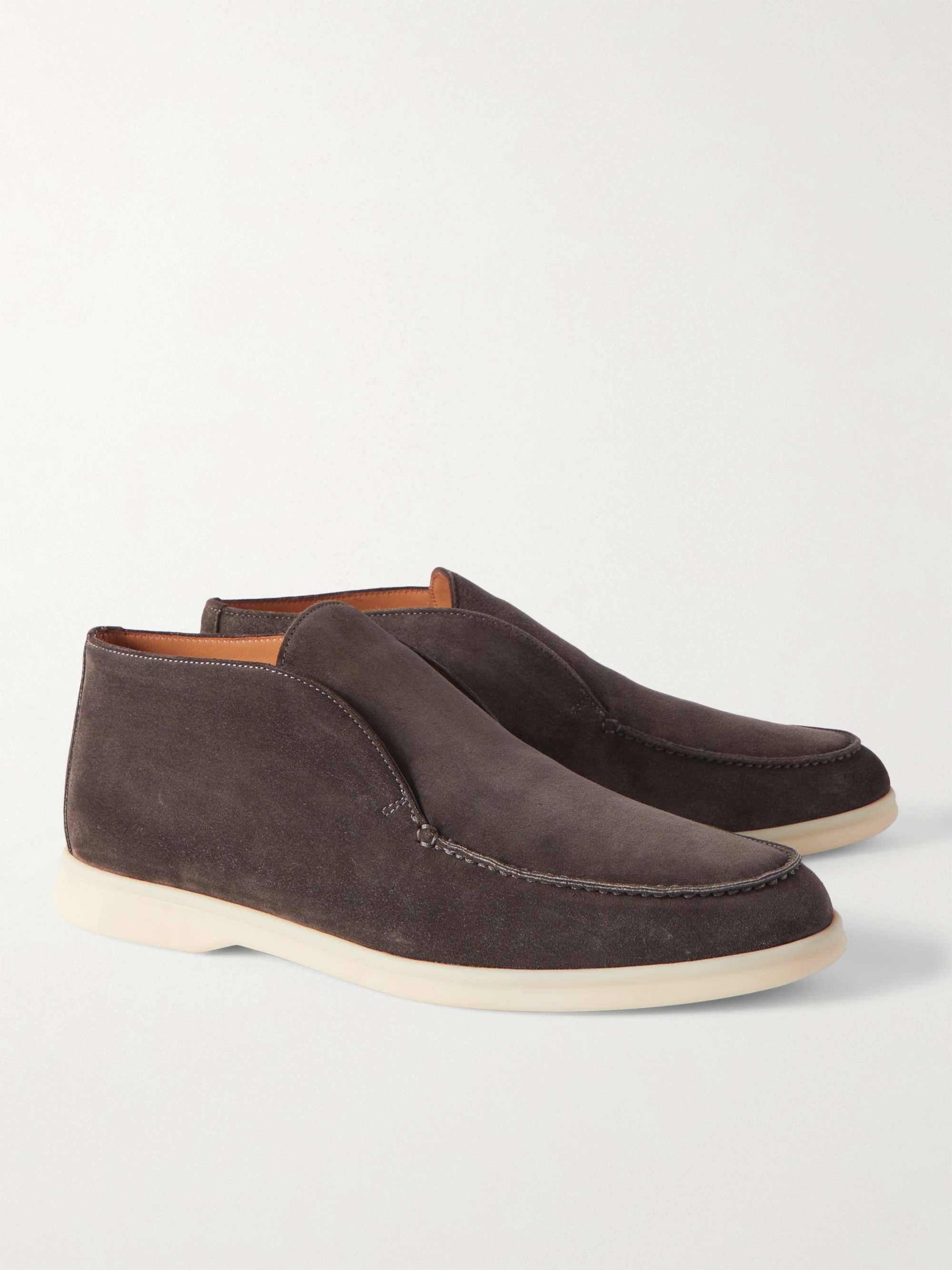 LORO PIANA Open Walk Suede Boots
