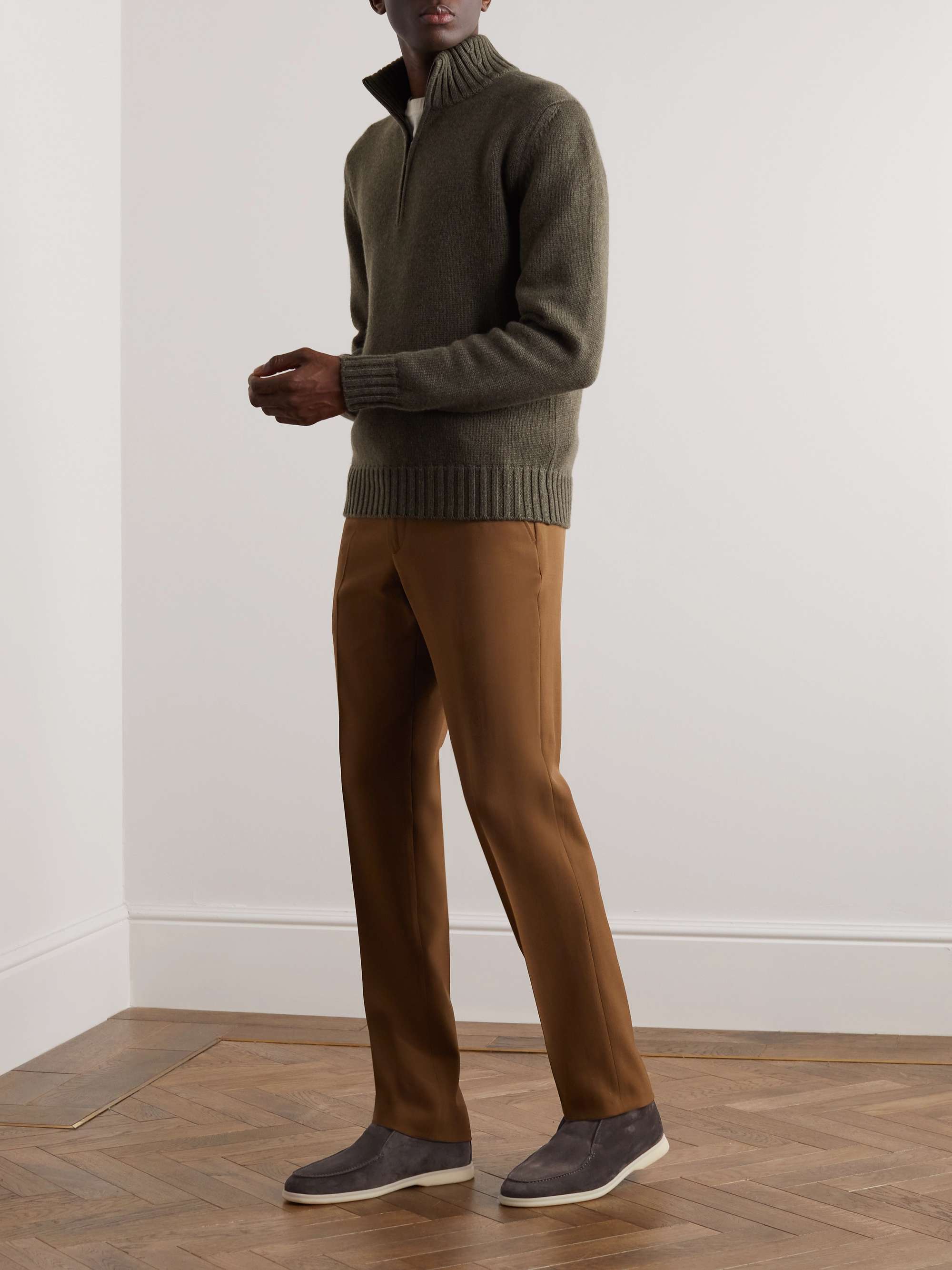 LORO PIANA Open Walk Suede Boots