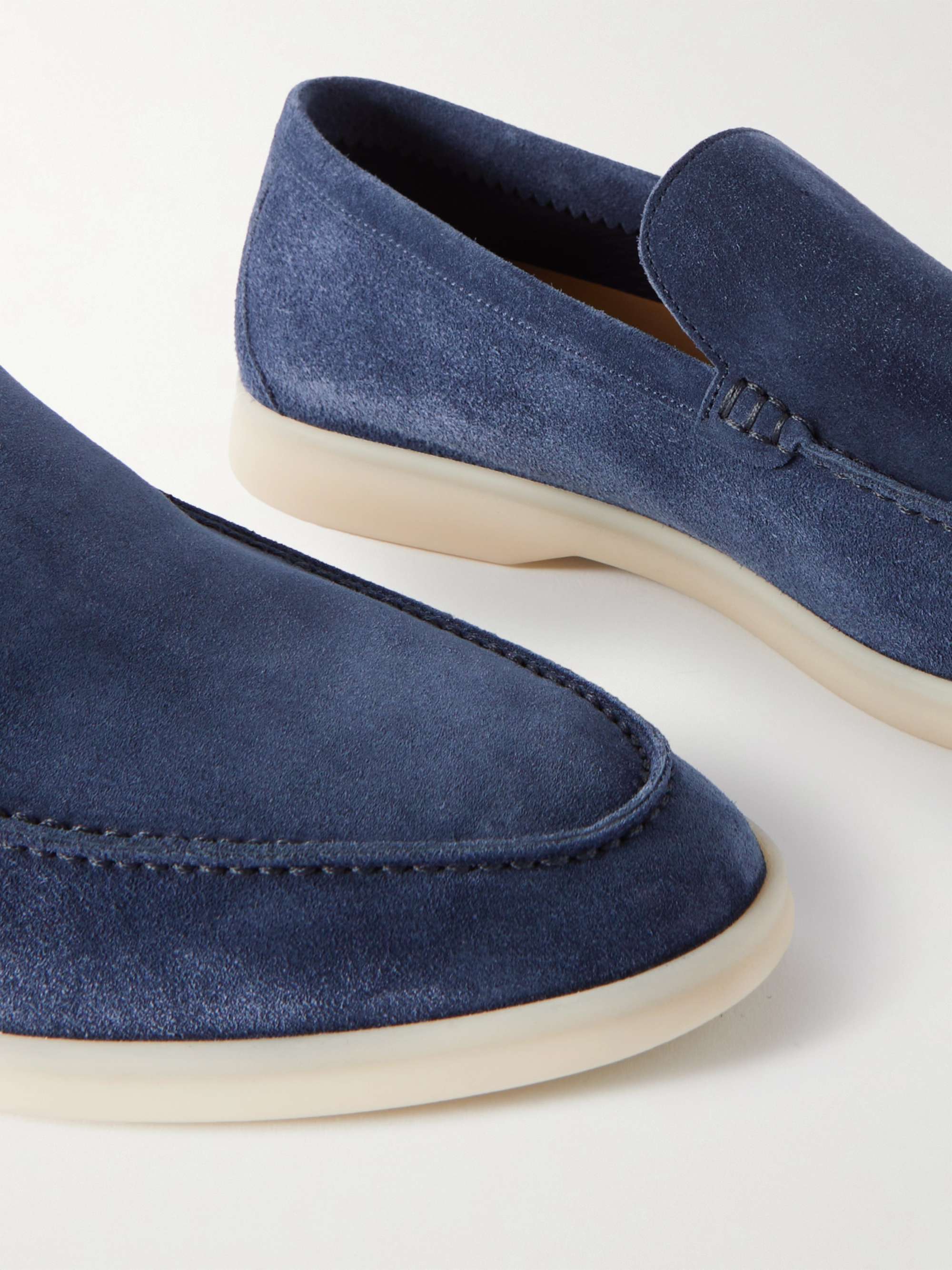 LORO PIANA Summer Walk Suede Loafers