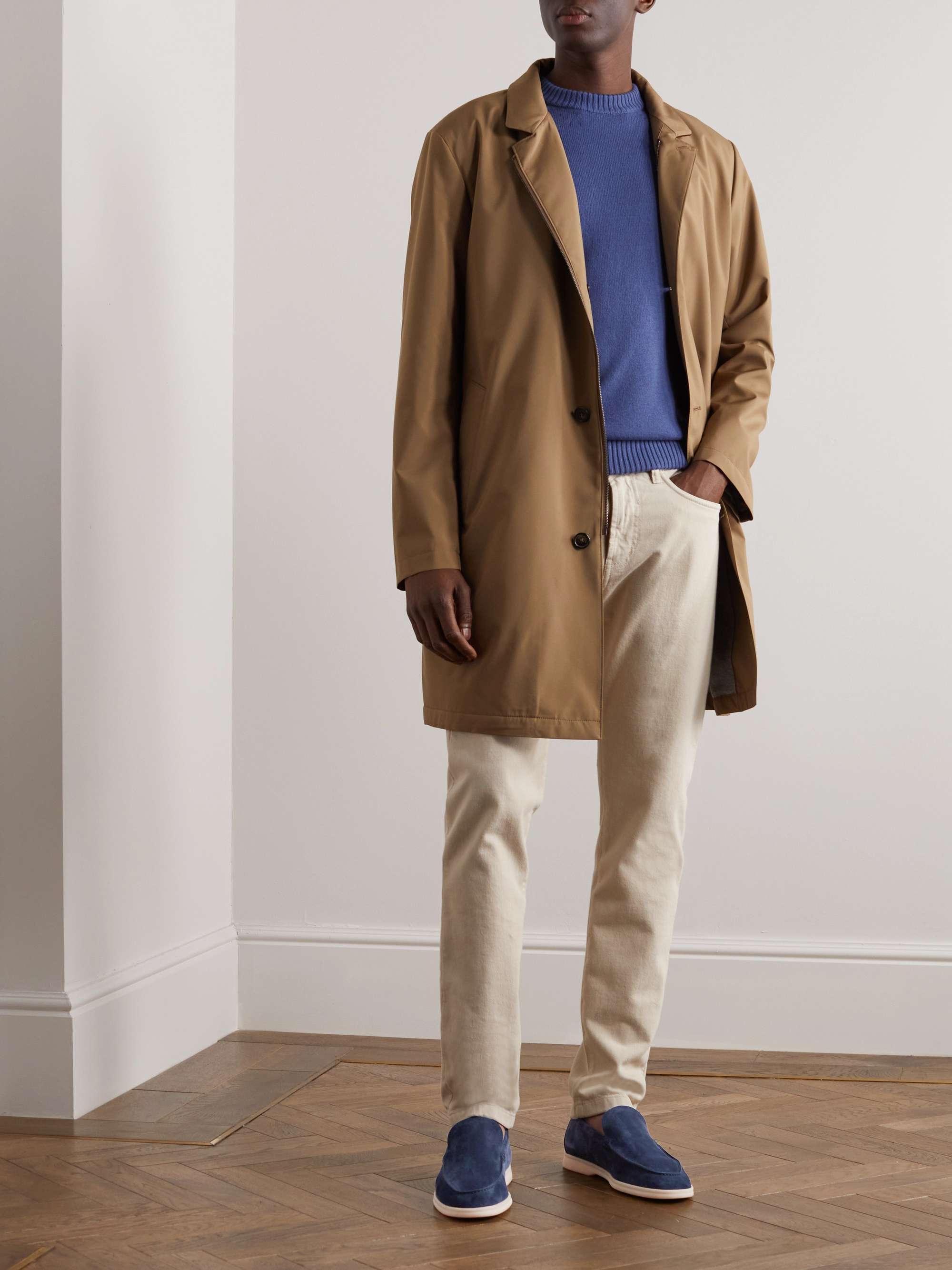 LORO PIANA Summer Walk Suede Loafers