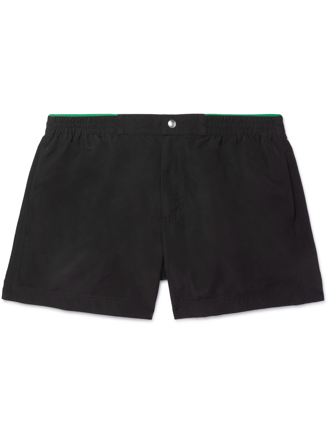 Bottega Veneta Slim-fit Short-length Swim Shorts In Black