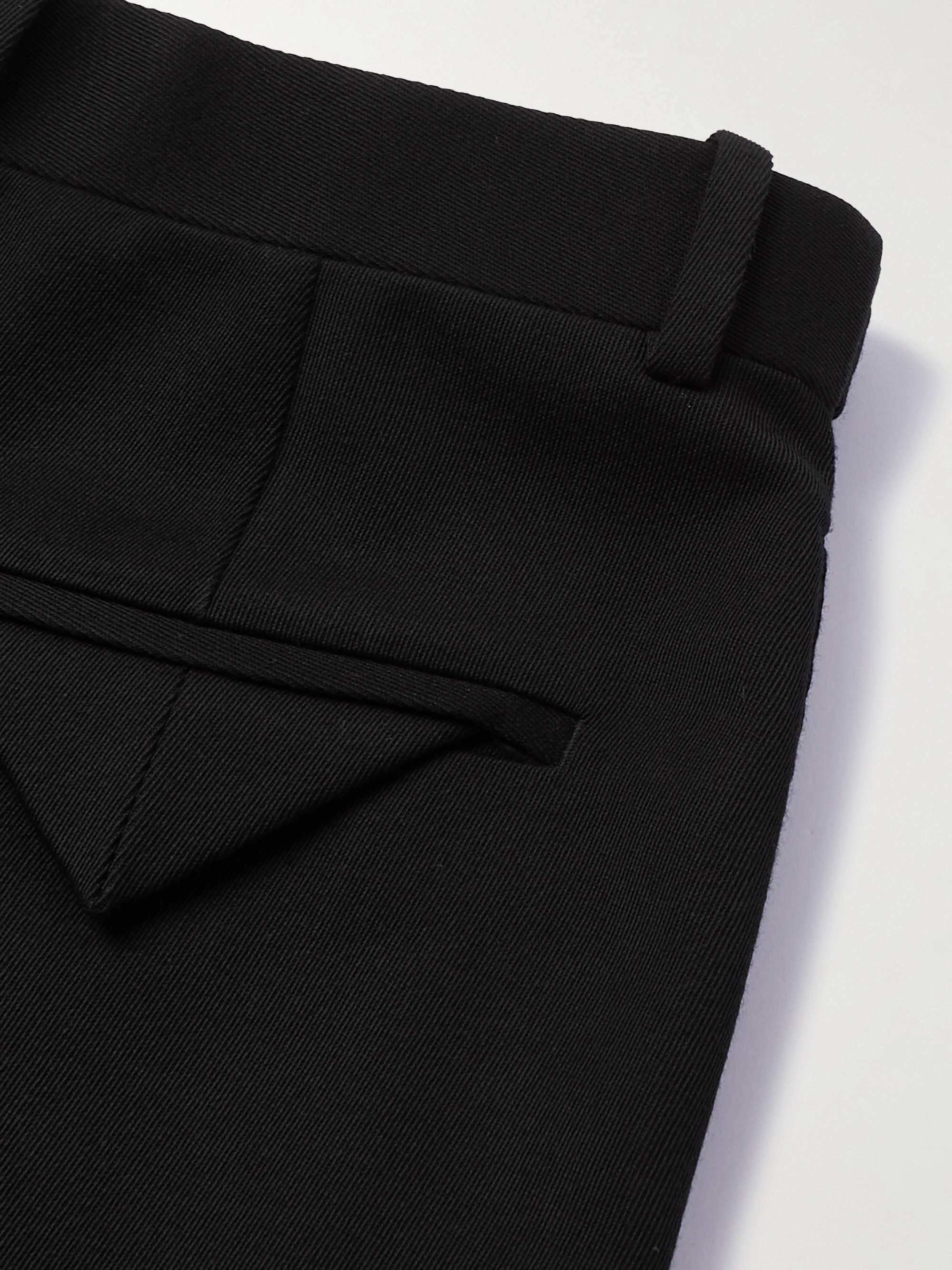 BOTTEGA VENETA بنطال بأرجل ضيقة من صوف الغبردين