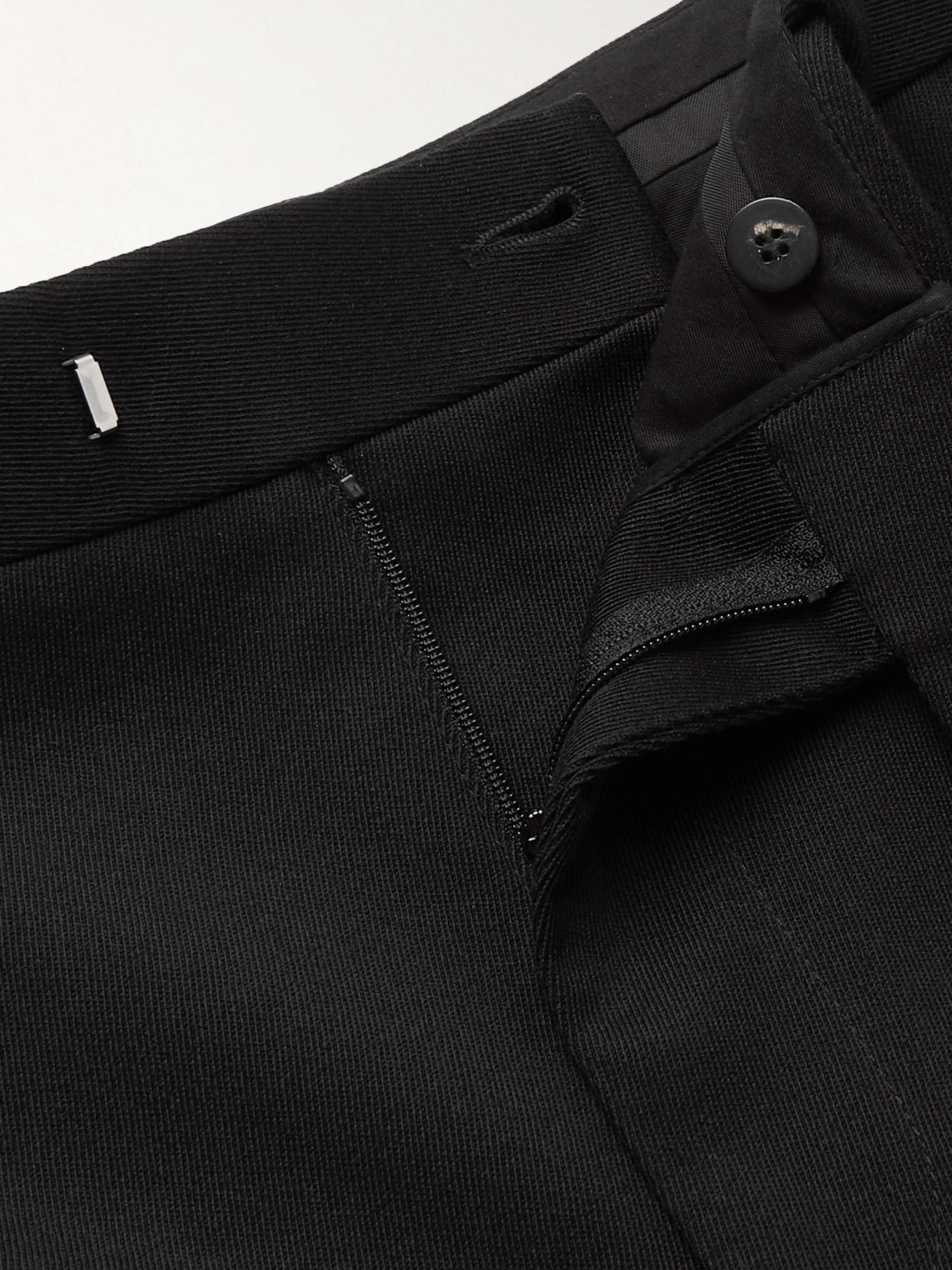 BOTTEGA VENETA بنطال بأرجل ضيقة من صوف الغبردين