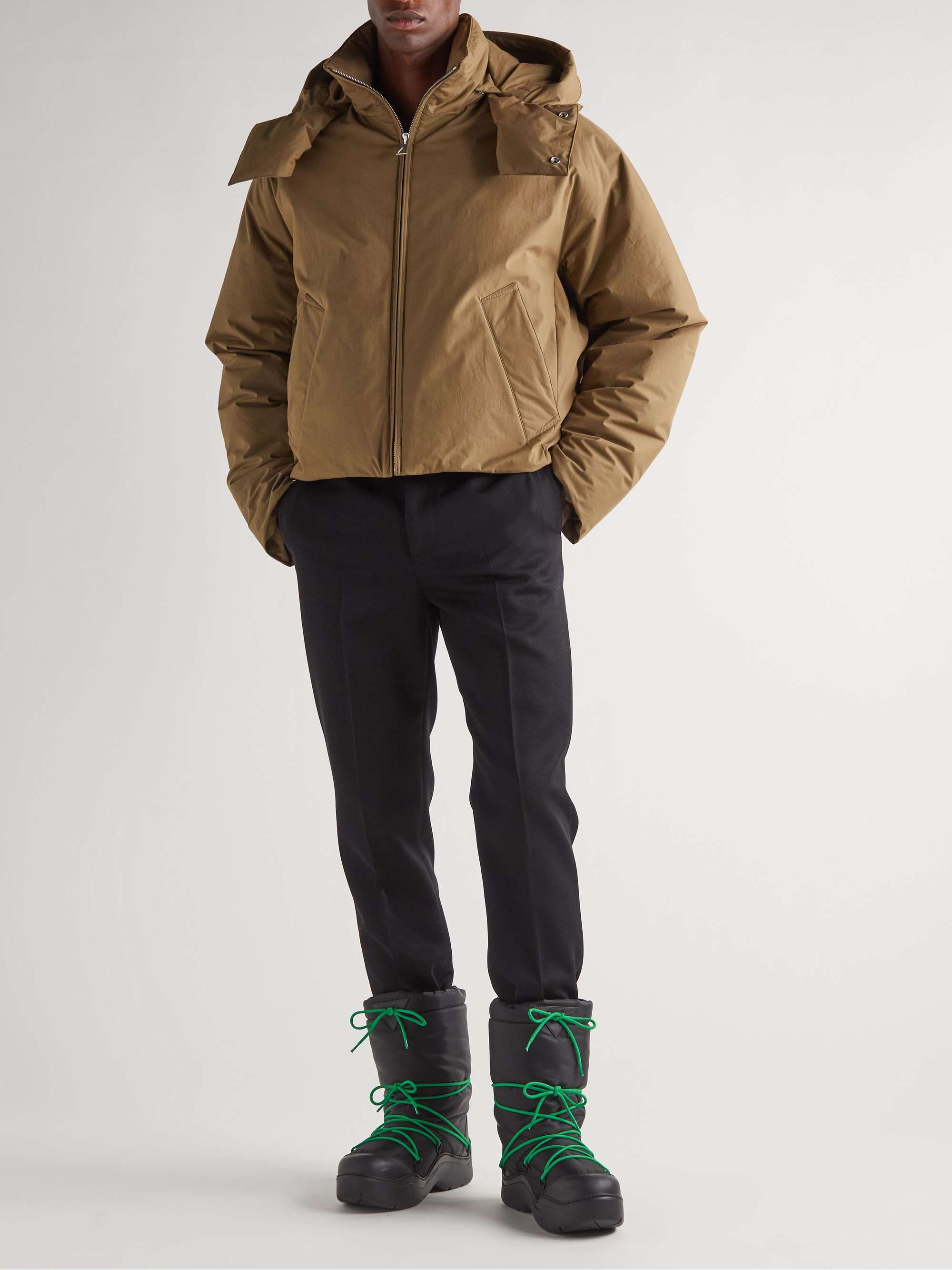 BOTTEGA VENETA Puddle Rubber-Trimmed Quilted Shell Boots