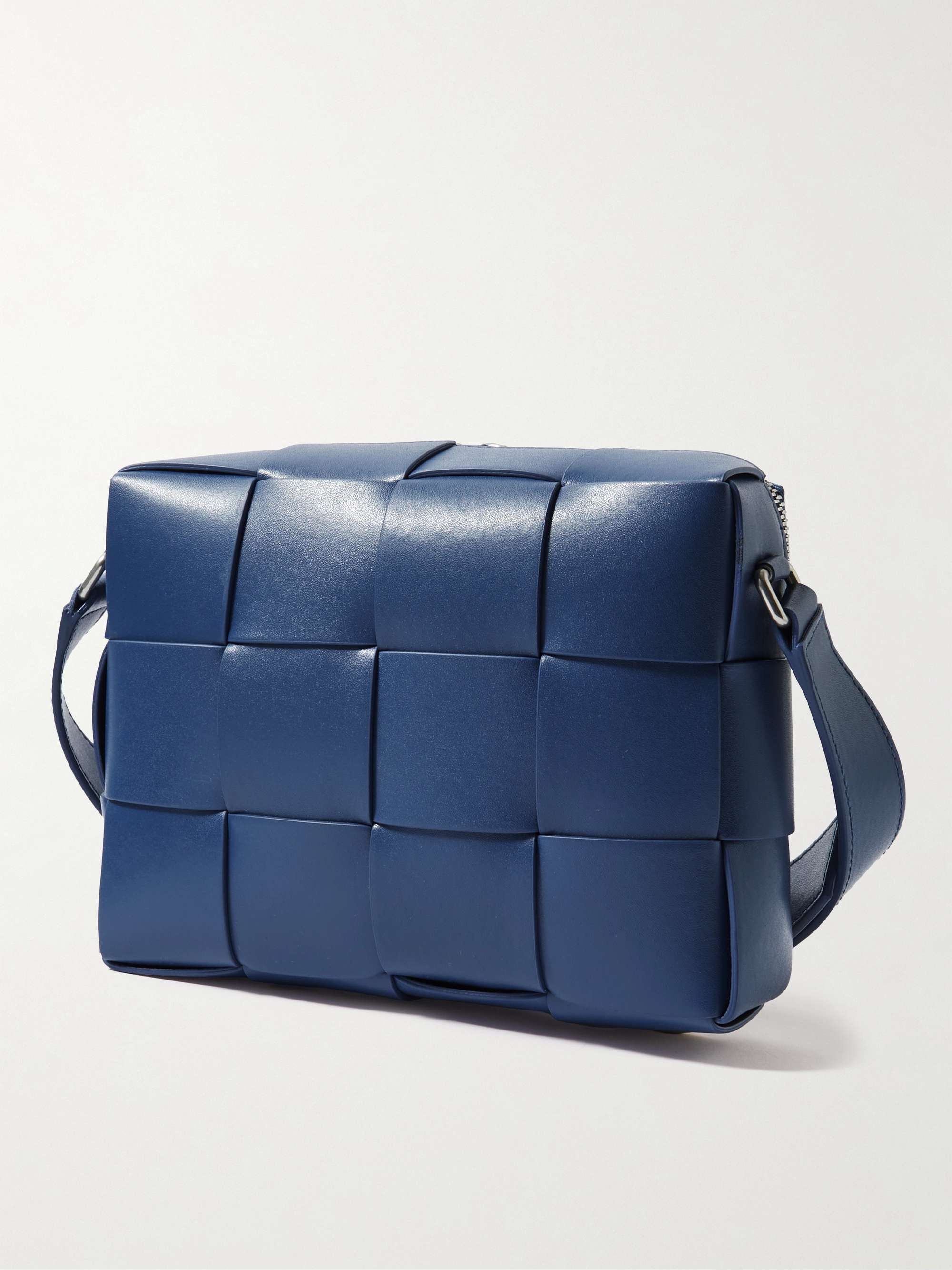 BOTTEGA VENETA Intrecciato Leather Messenger Bag