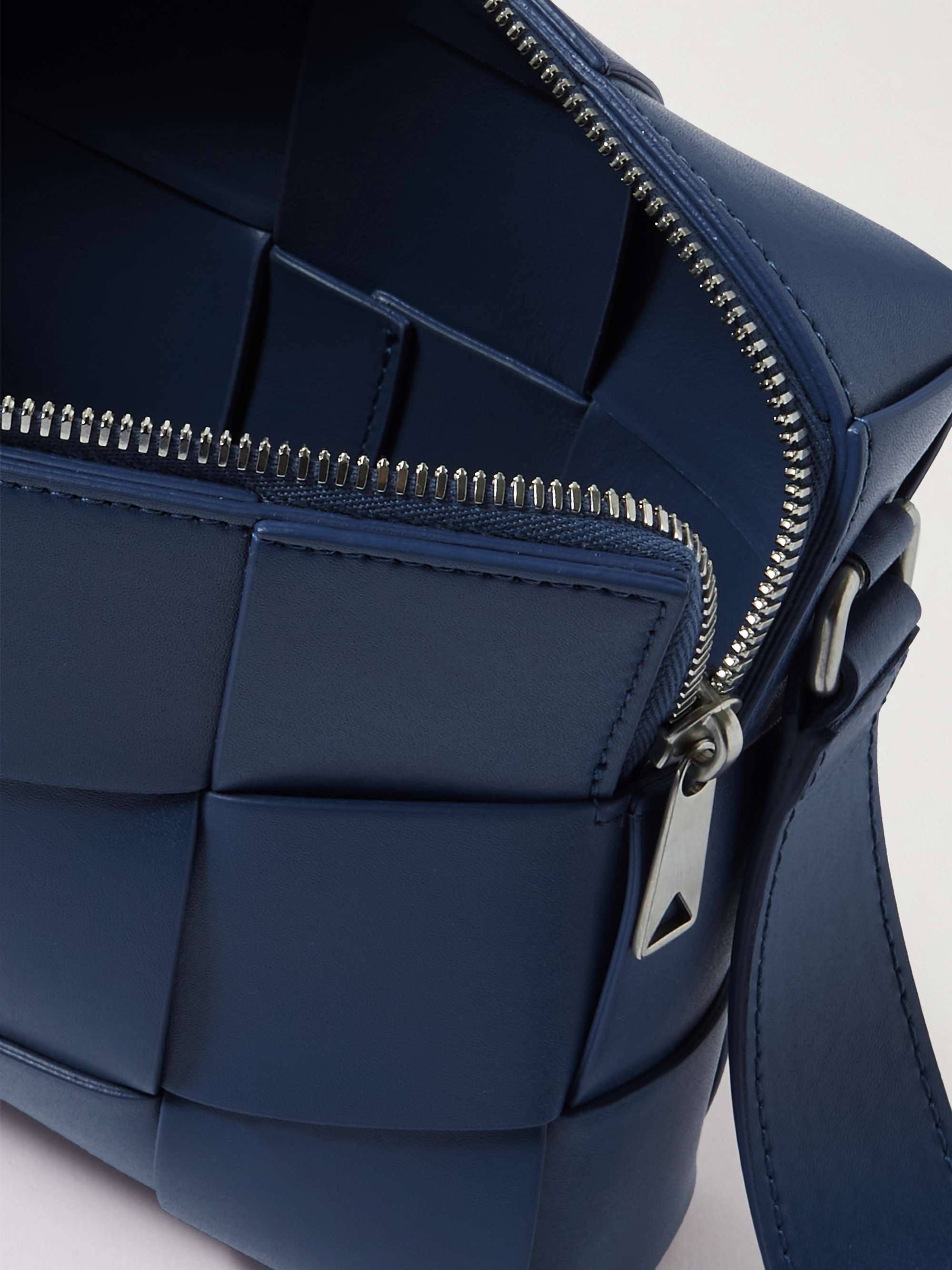 BOTTEGA VENETA Intrecciato Leather Messenger Bag