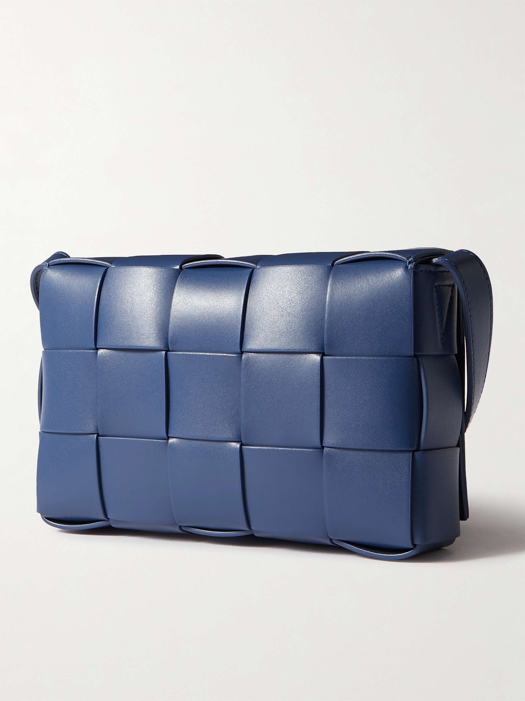 BOTTEGA VENETA Intrecciato Leather Messenger Bag