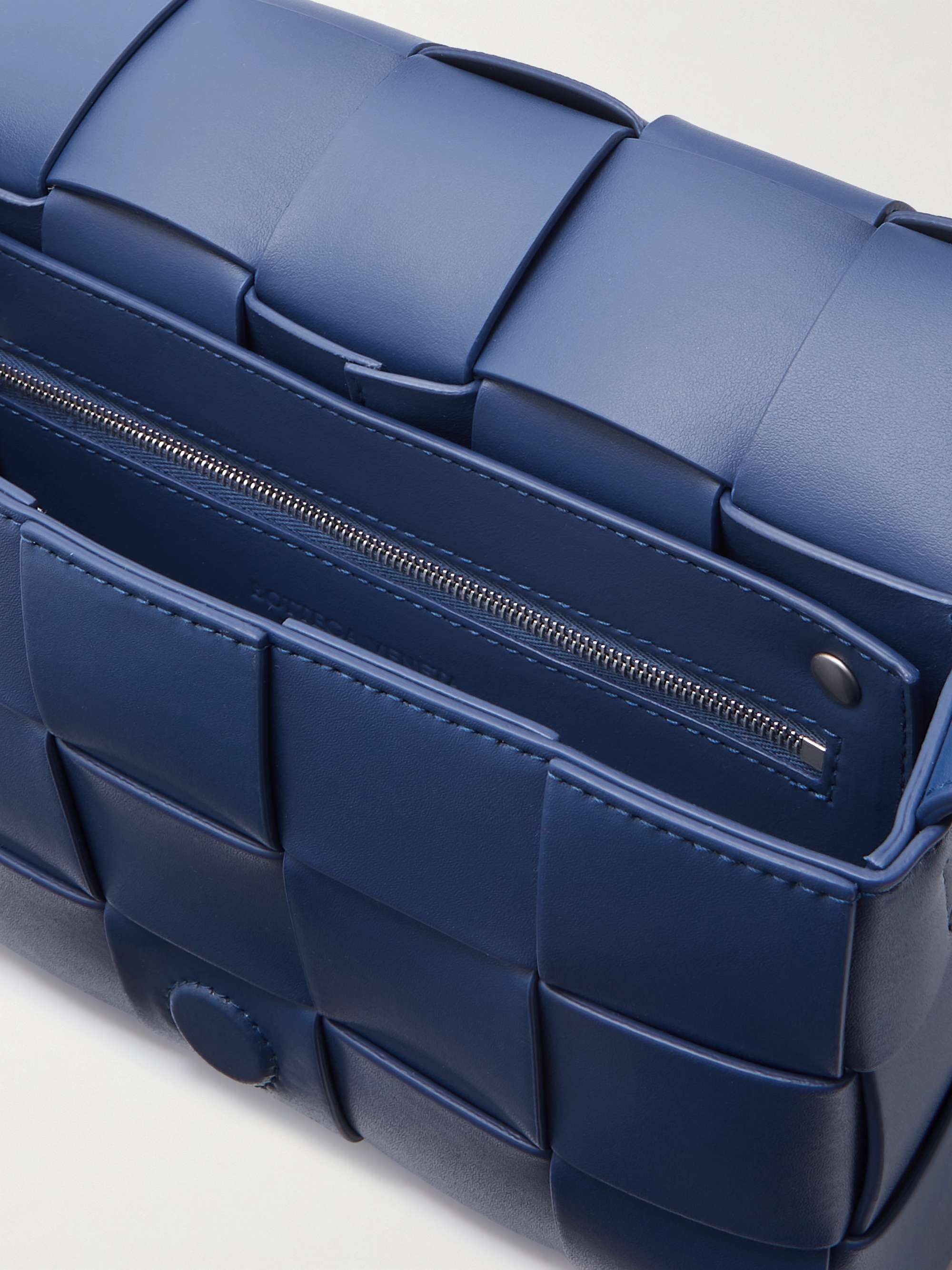 BOTTEGA VENETA Intrecciato Leather Messenger Bag