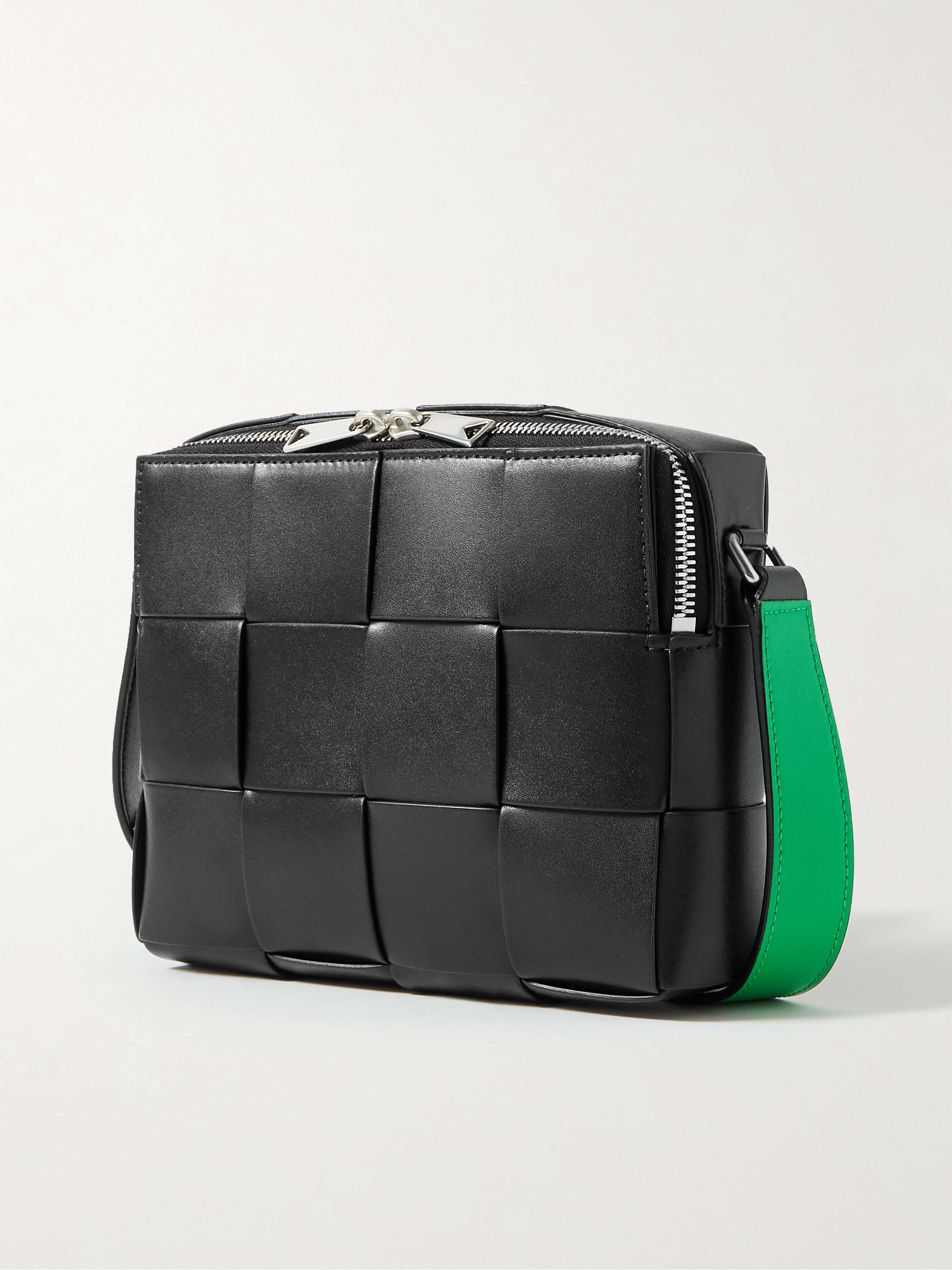 BOTTEGA VENETA Intrecciato Leather Messenger Bag