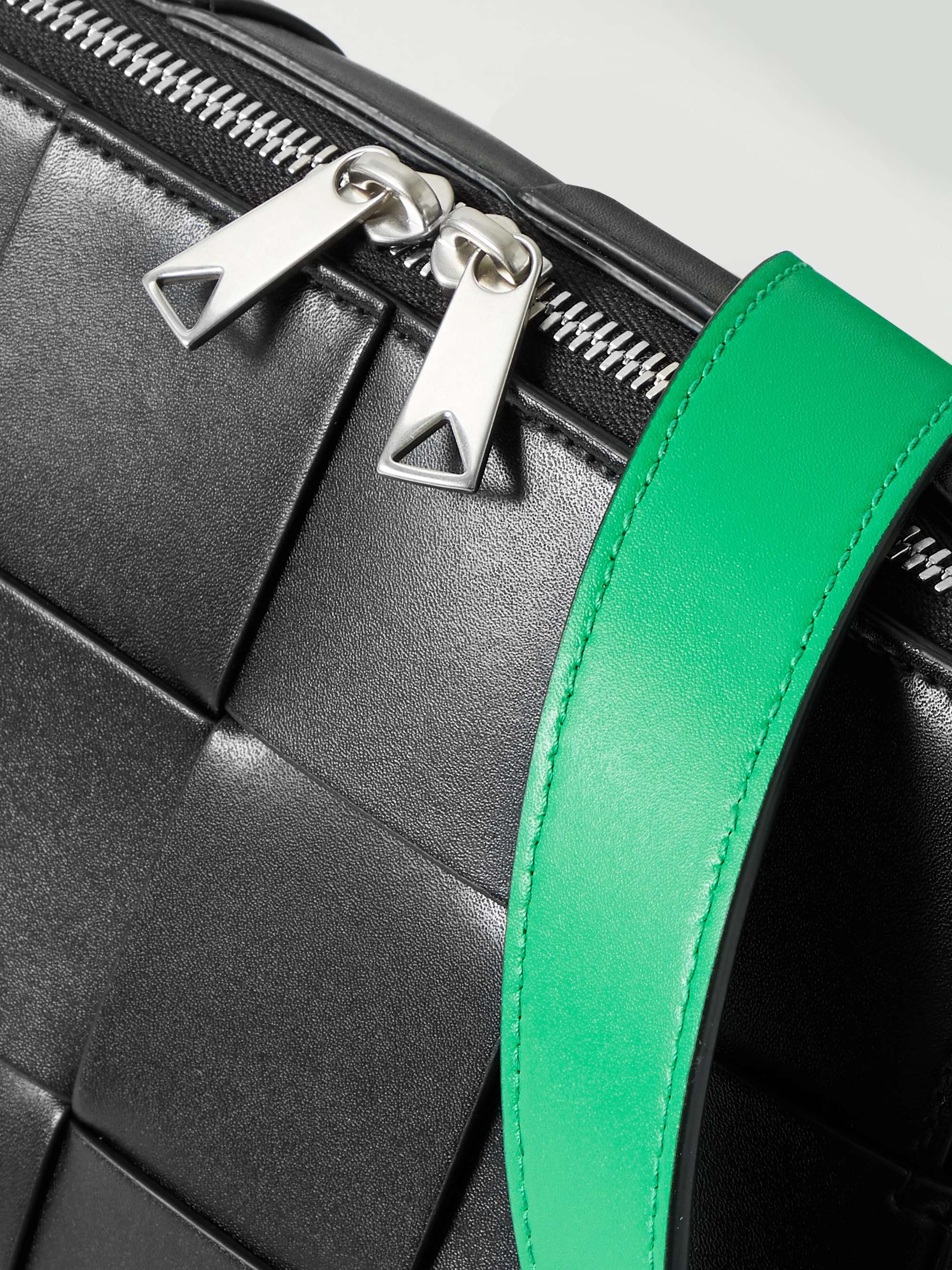 BOTTEGA VENETA Intrecciato Leather Messenger Bag
