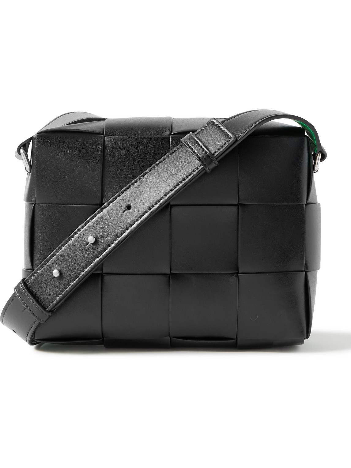 Bottega Veneta - Men - Intrecciato Leather Backpack Black