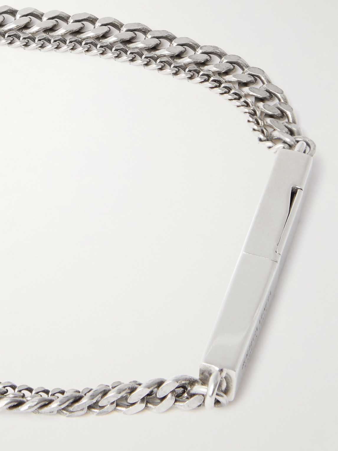 Shop Bottega Veneta Sterling Silver Chain Bracelet