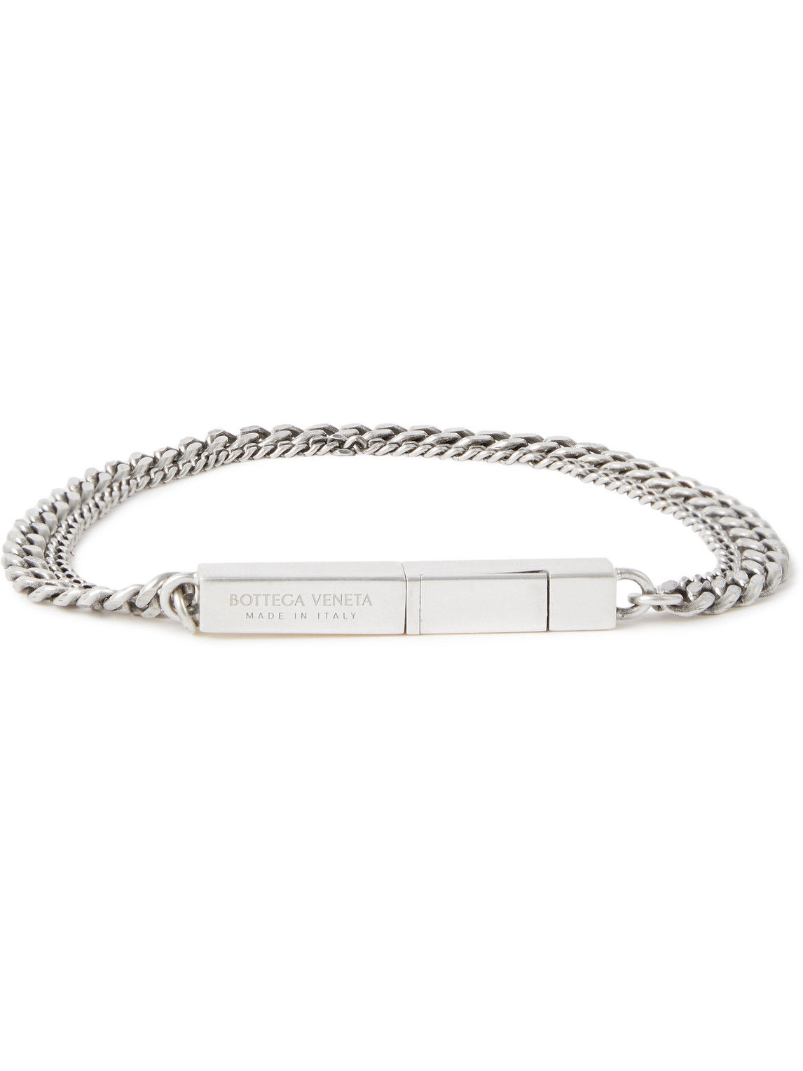 Bottega Veneta Braided Leather And Gold-plated Bracelet In Green