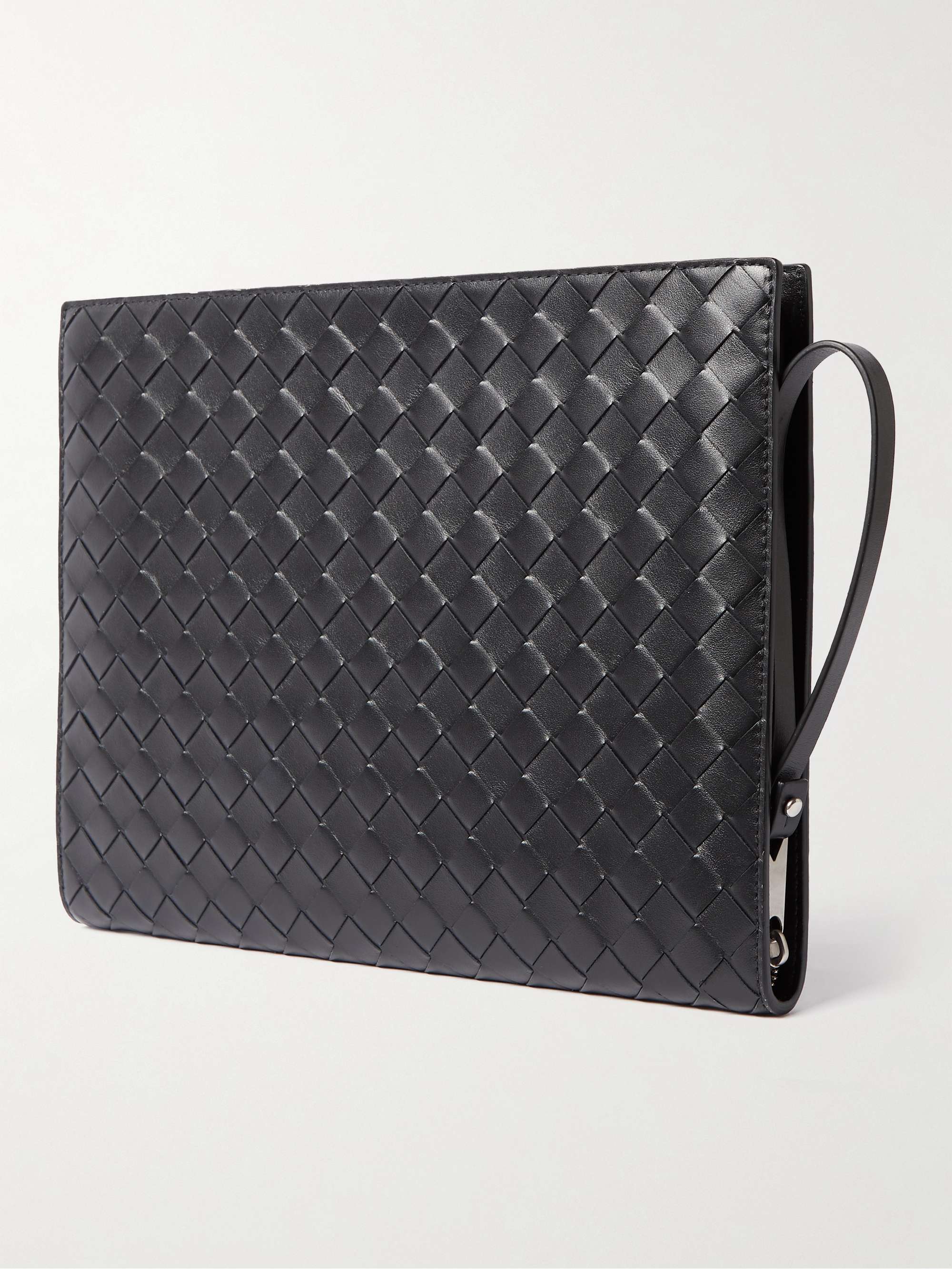 BOTTEGA VENETA Avenue B. Intreciatto Leather Pouch