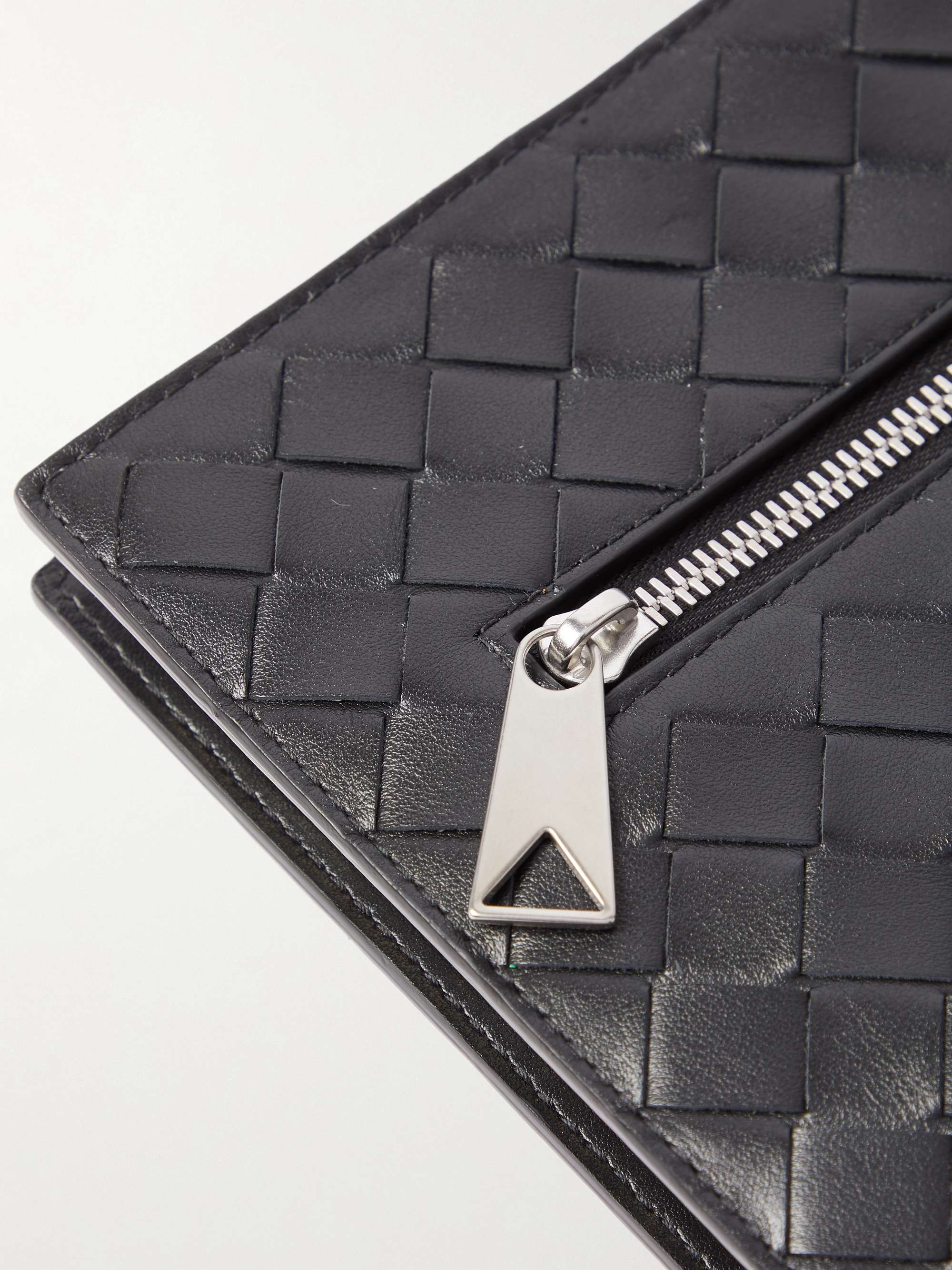 BOTTEGA VENETA Avenue B. Intreciatto Leather Pouch