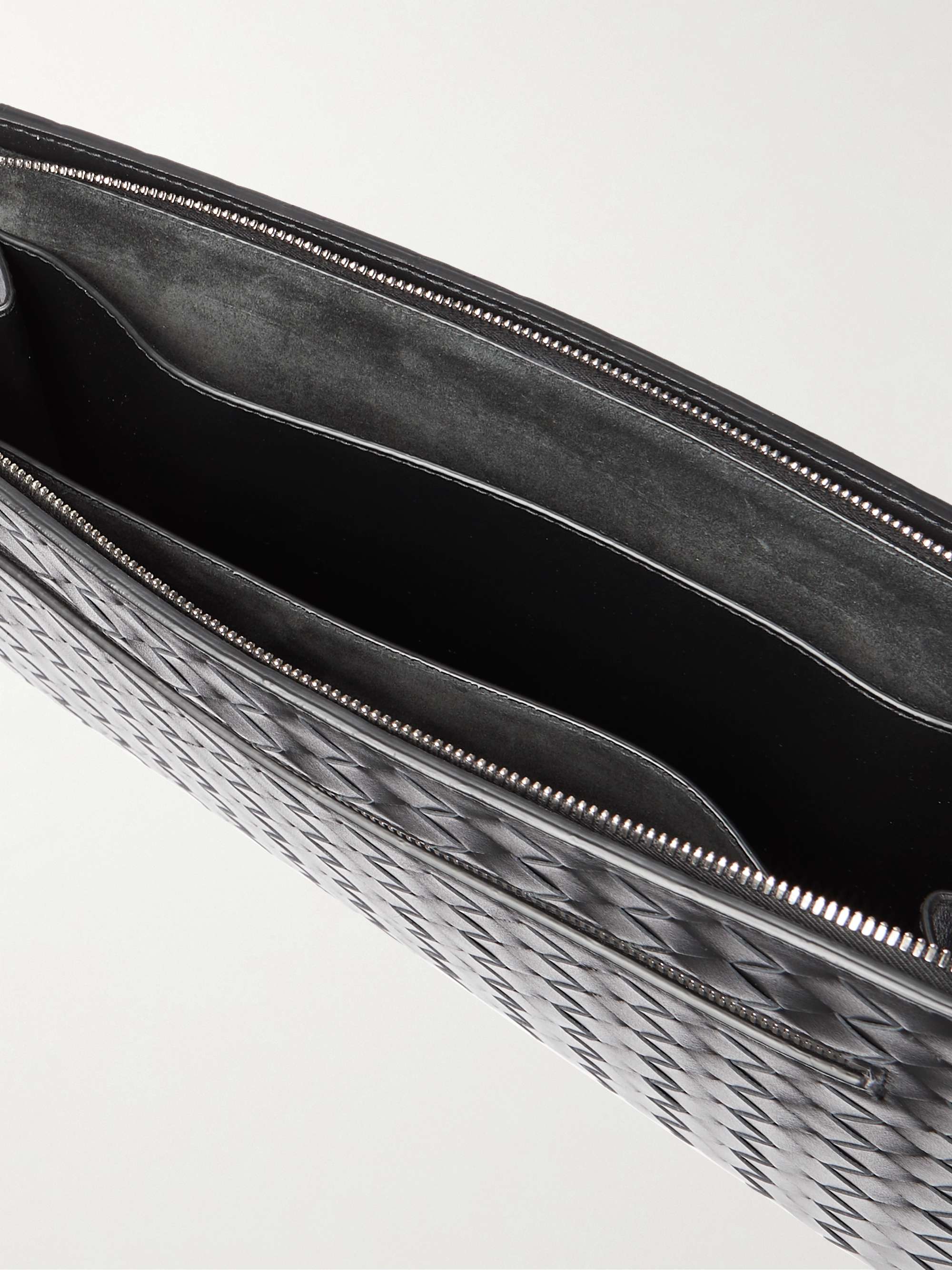 BOTTEGA VENETA Avenue B. Intreciatto Leather Pouch