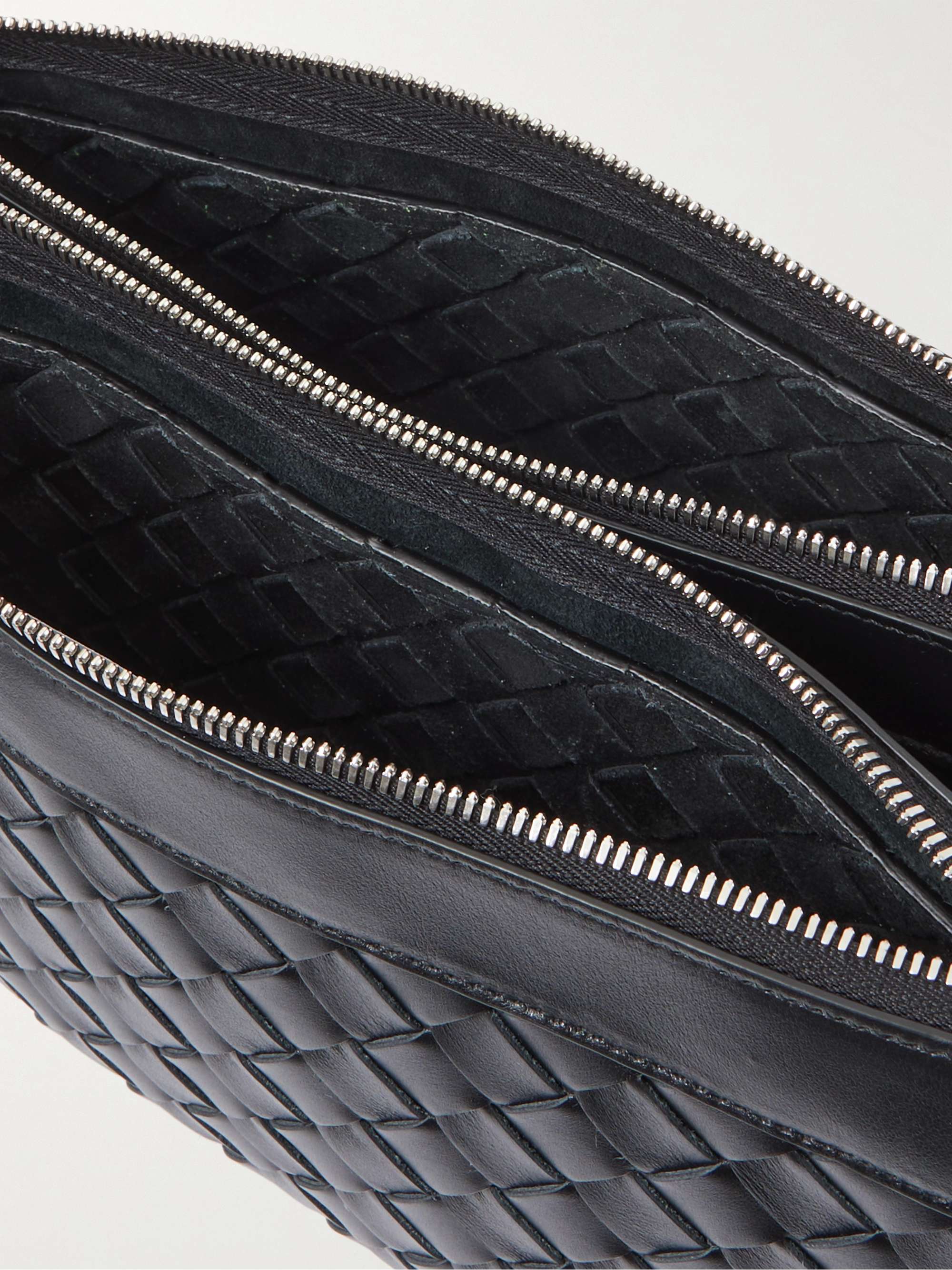 BOTTEGA VENETA Intrecciato Leather Messenger Bag
