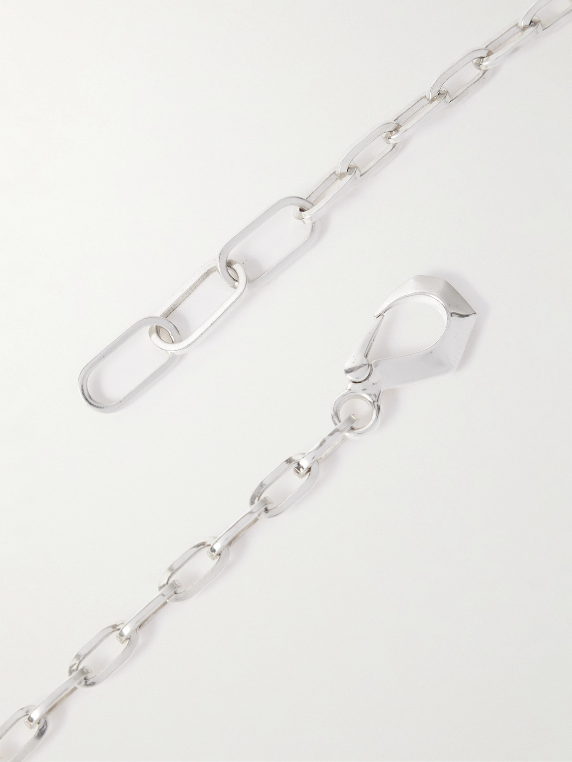 Shop Bottega Veneta Sterling Silver Chain Necklace