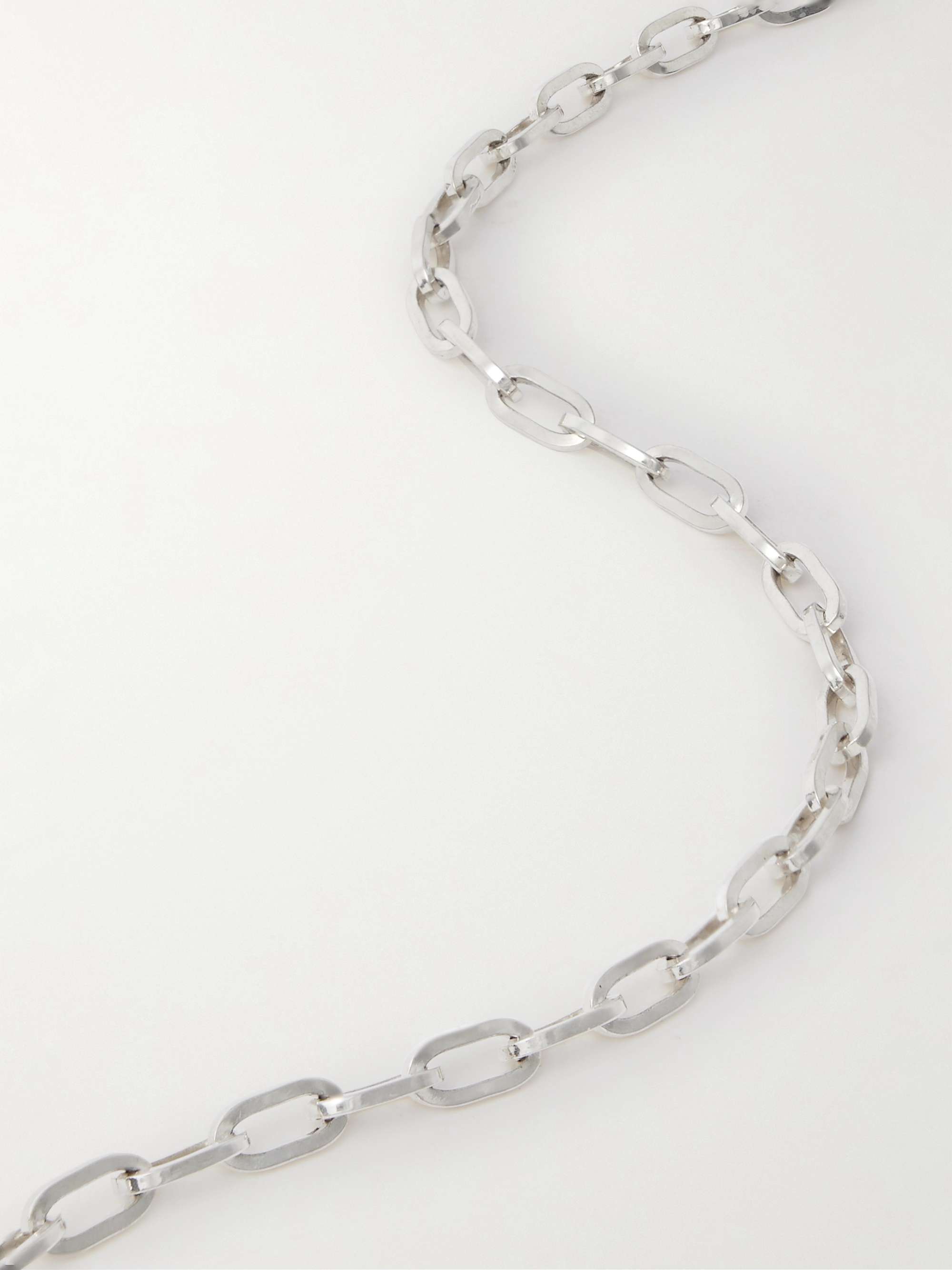 Chains Sterling Silver And Enamel Necklace in Silver - Bottega Veneta