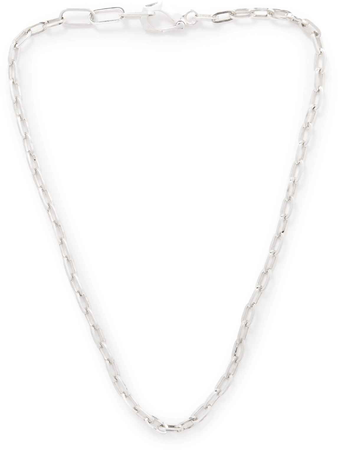 Bottega Veneta Sterling Silver Chain Necklace
