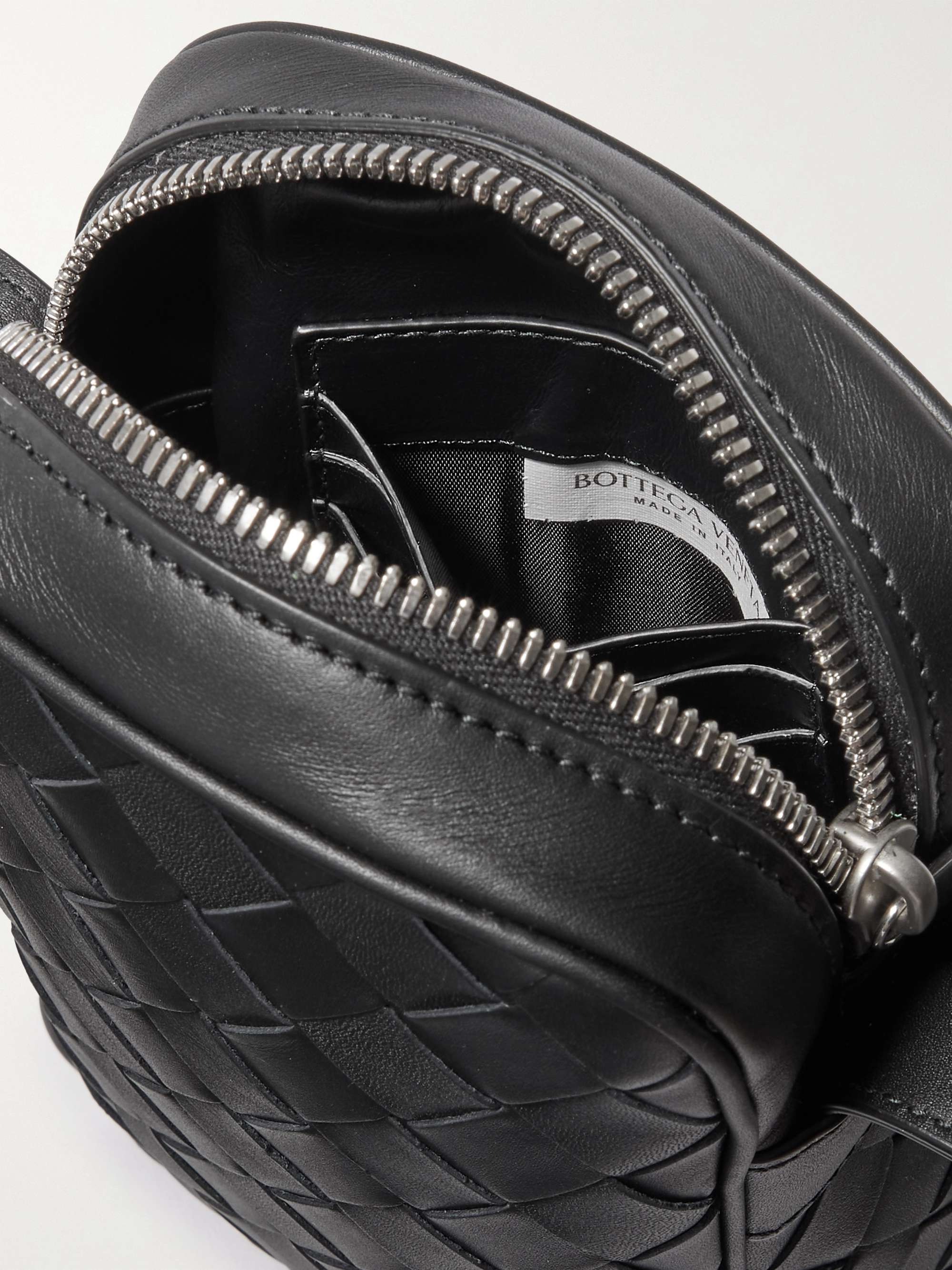 BOTTEGA VENETA Intrecciato Leather Phone Pouch
