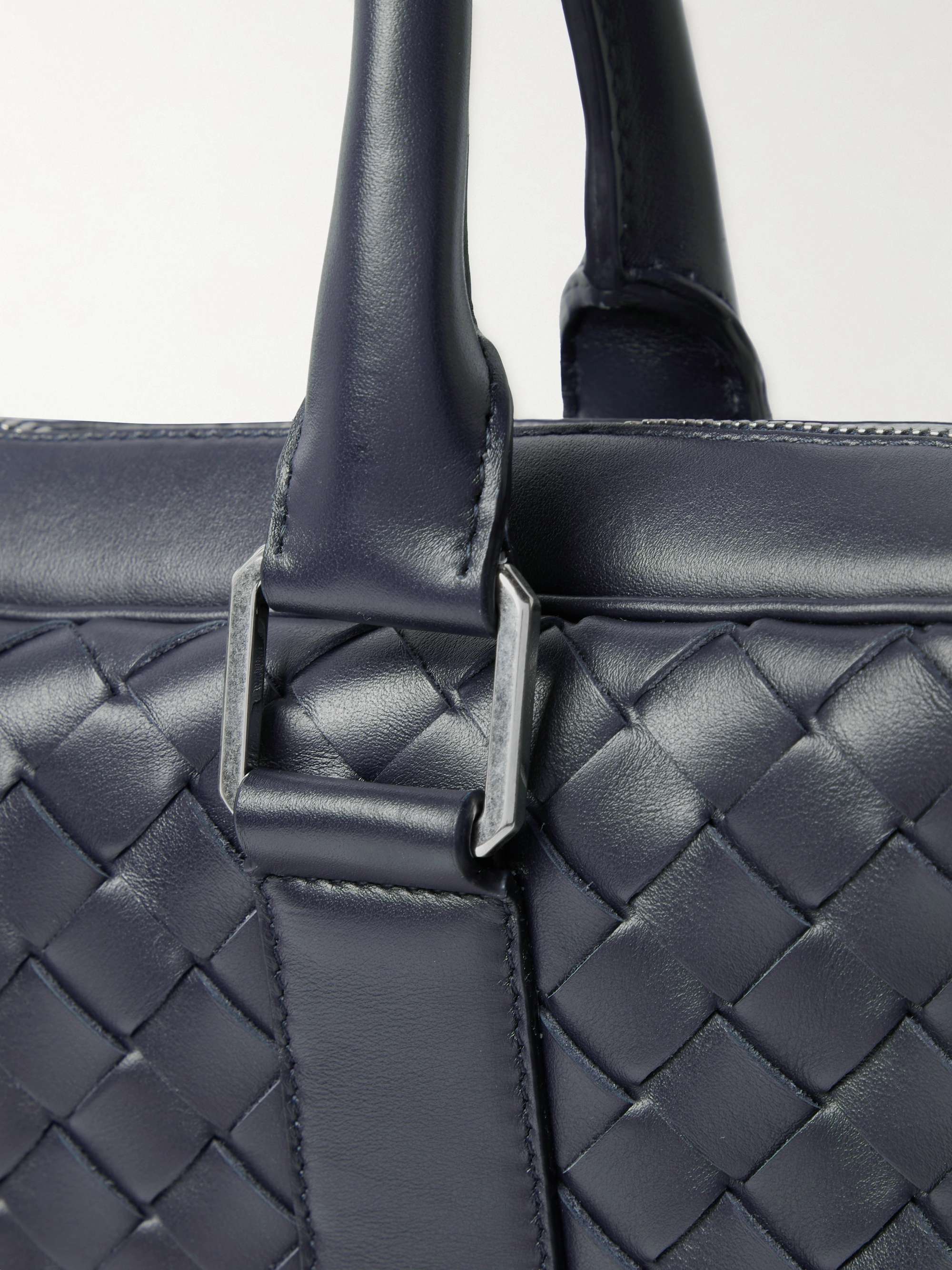 BOTTEGA VENETA Avenue Intrecciato Leather Briefcase