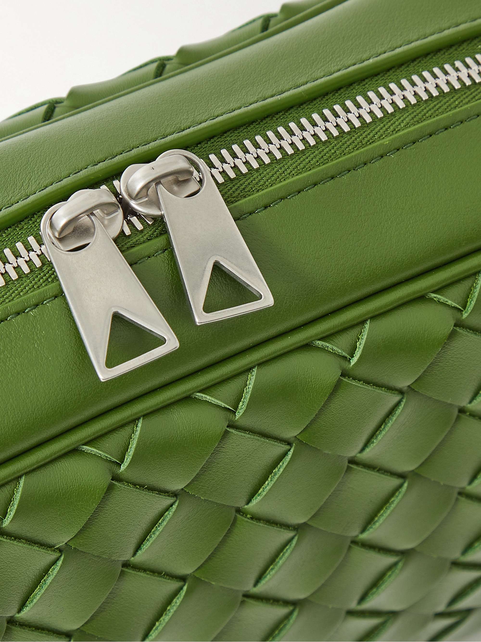BOTTEGA VENETA Intrecciato Leather Messenger Bag