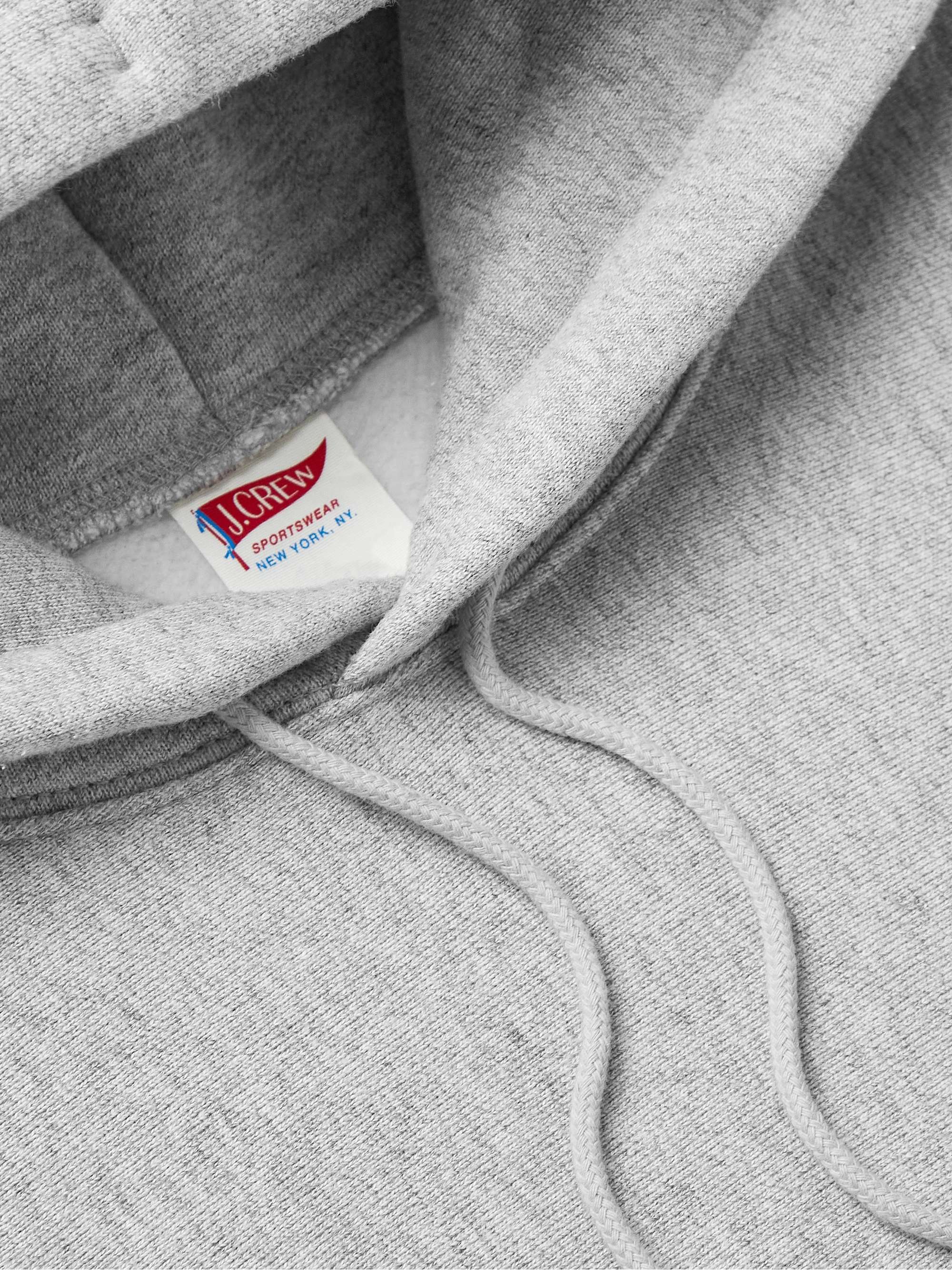 J.CREW Slim-Fit Cotton-Blend Jersey Hoodie