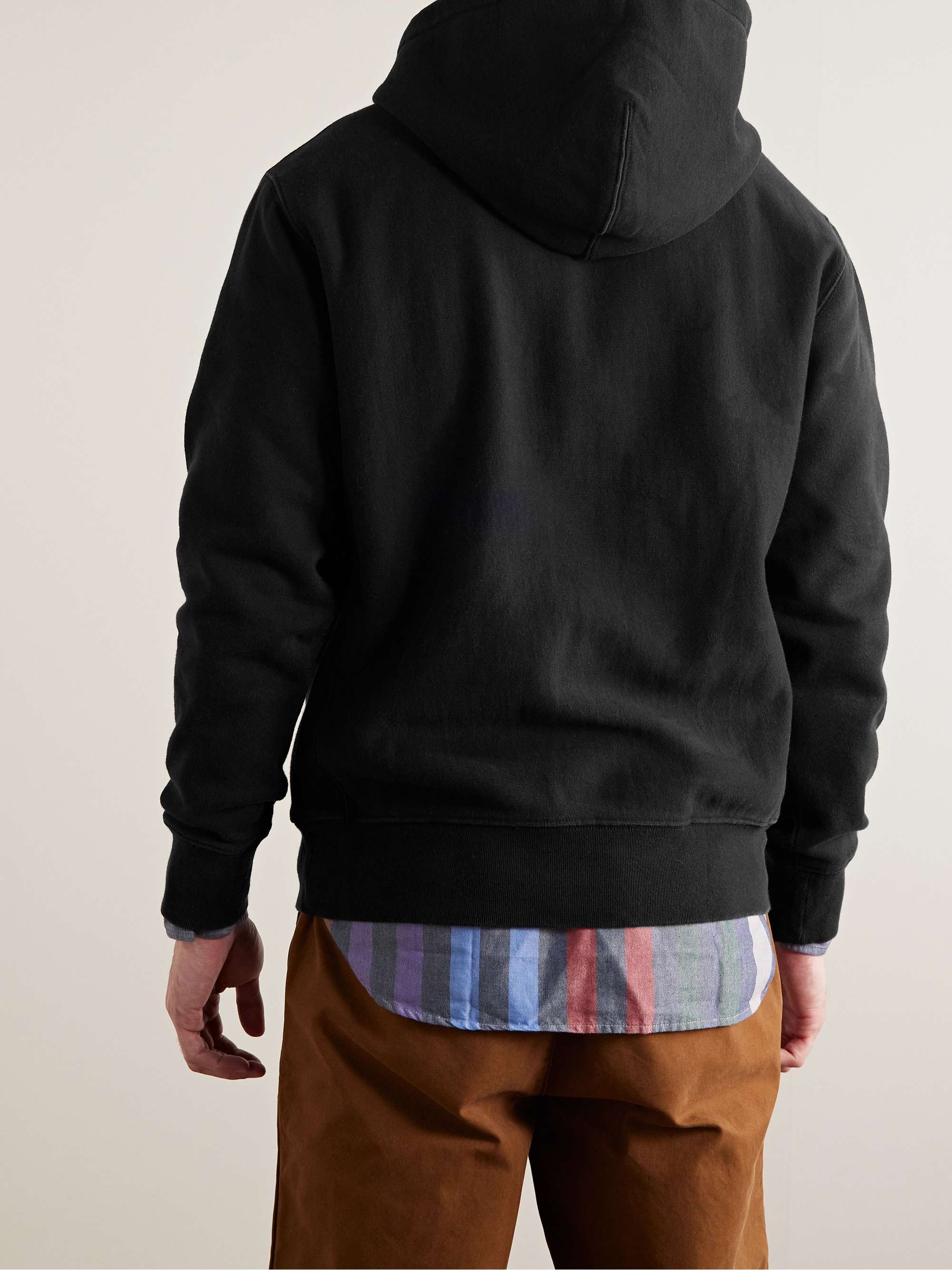 J.CREW Slim-Fit Cotton-Blend Jersey Hoodie
