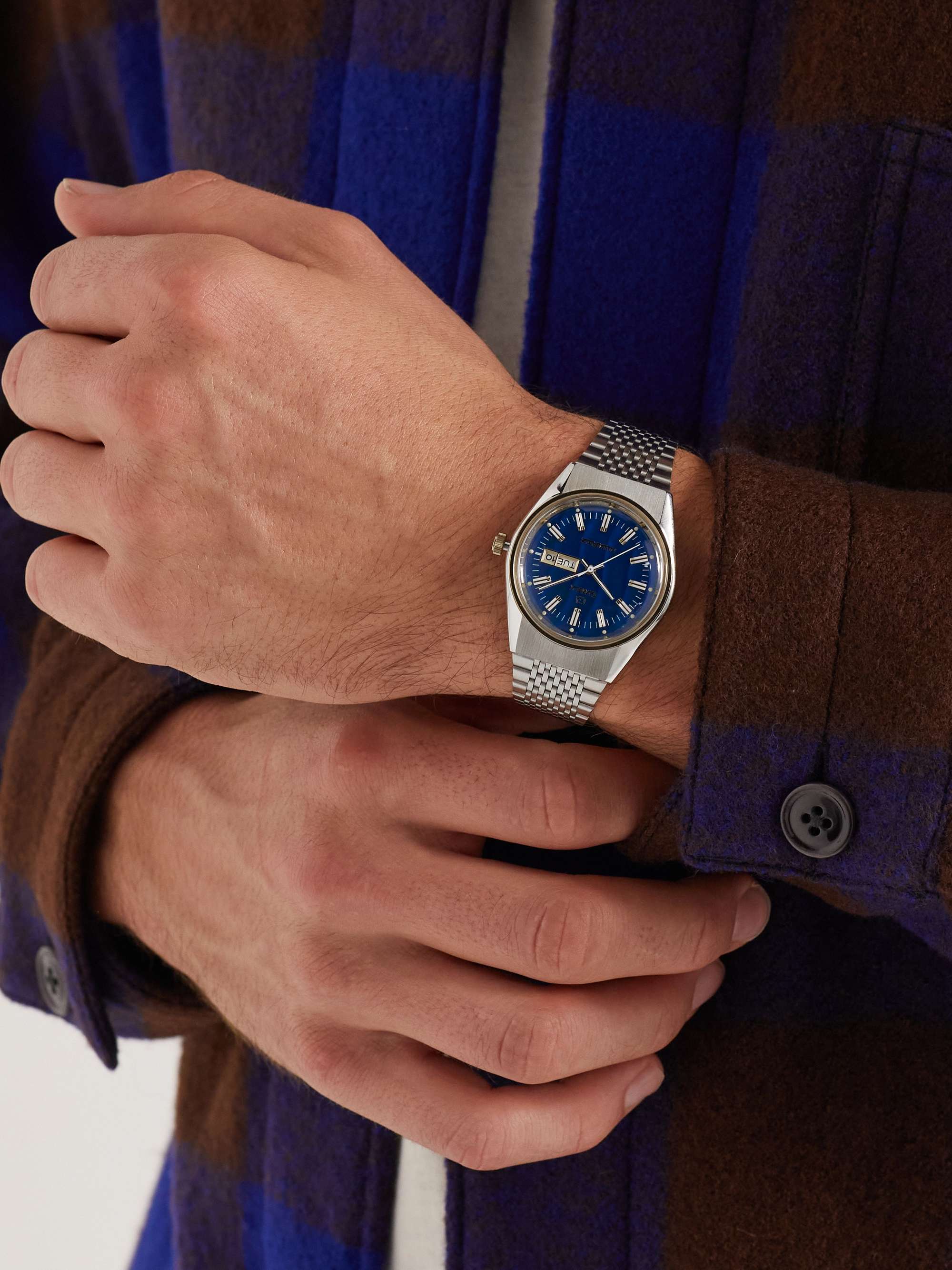 TIMEX Q Timex Reissue Falcon Eye 38mm Stainless Steel Watch