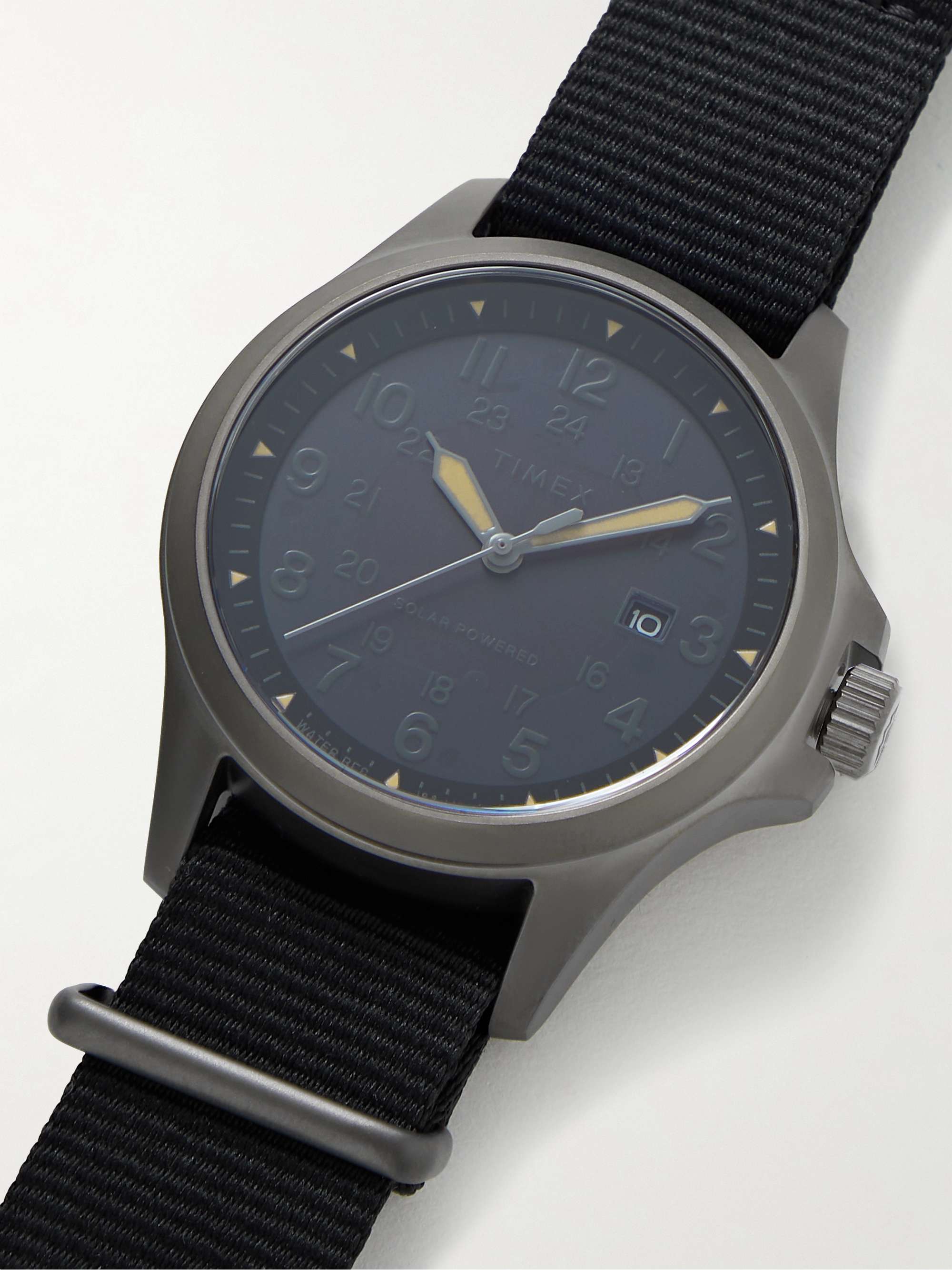 TIMEX Expedition North Field Post Solar 41mm Stainless Steel and Recycled-Webbing Watch