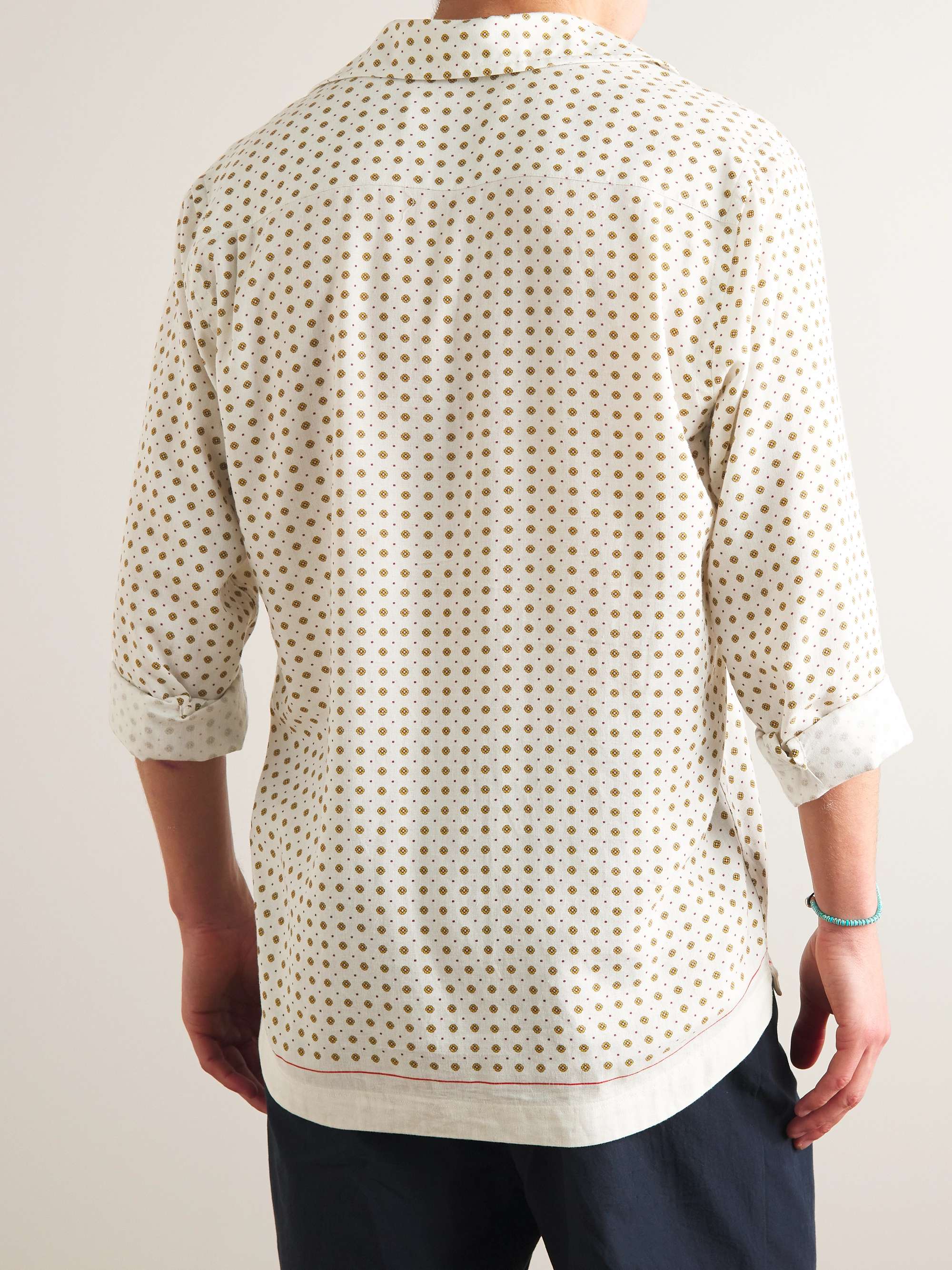 ORLEBAR BROWN Ridley Cravat Printed Woven Shirt