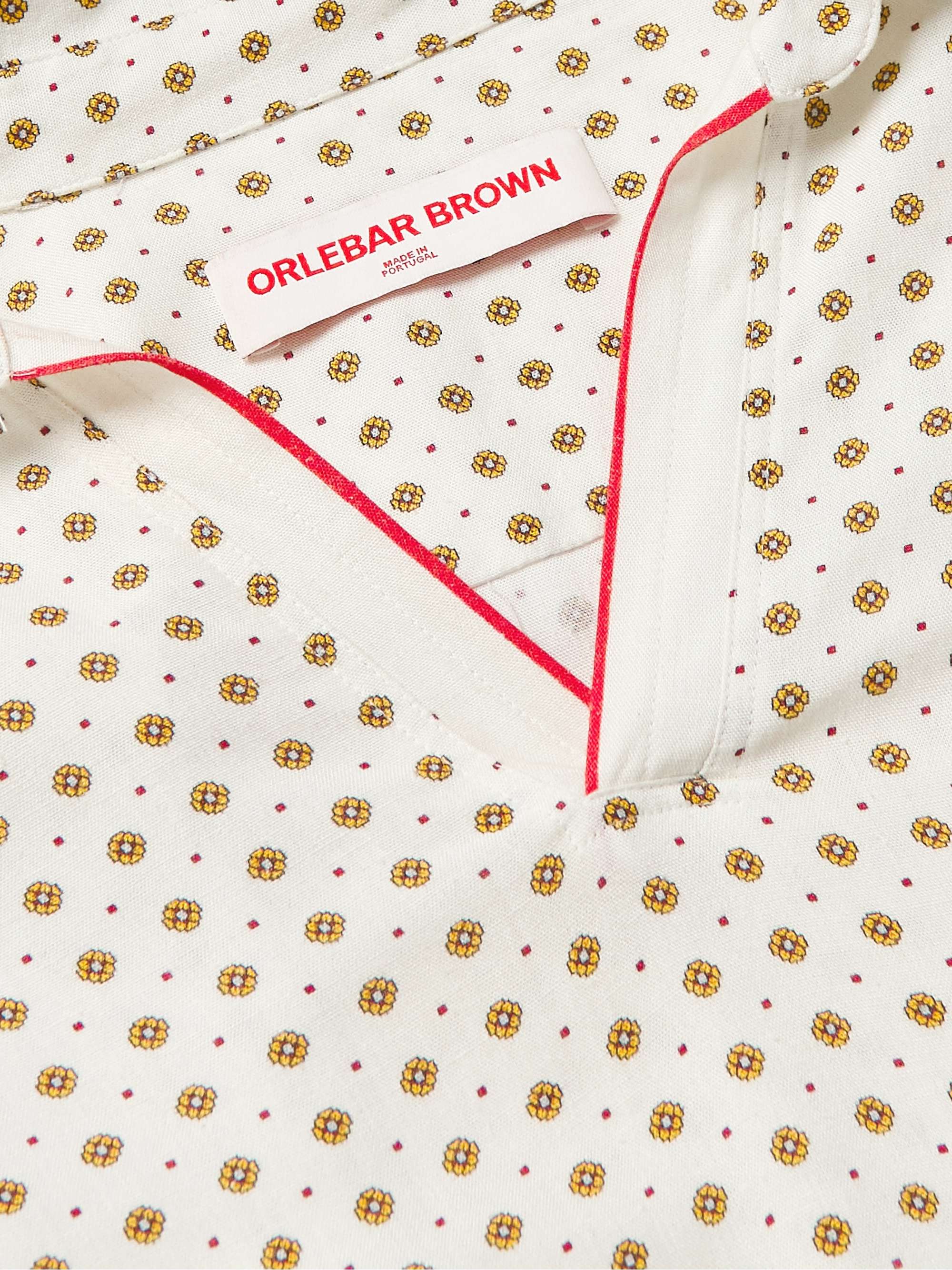 ORLEBAR BROWN Ridley Cravat Printed Woven Shirt