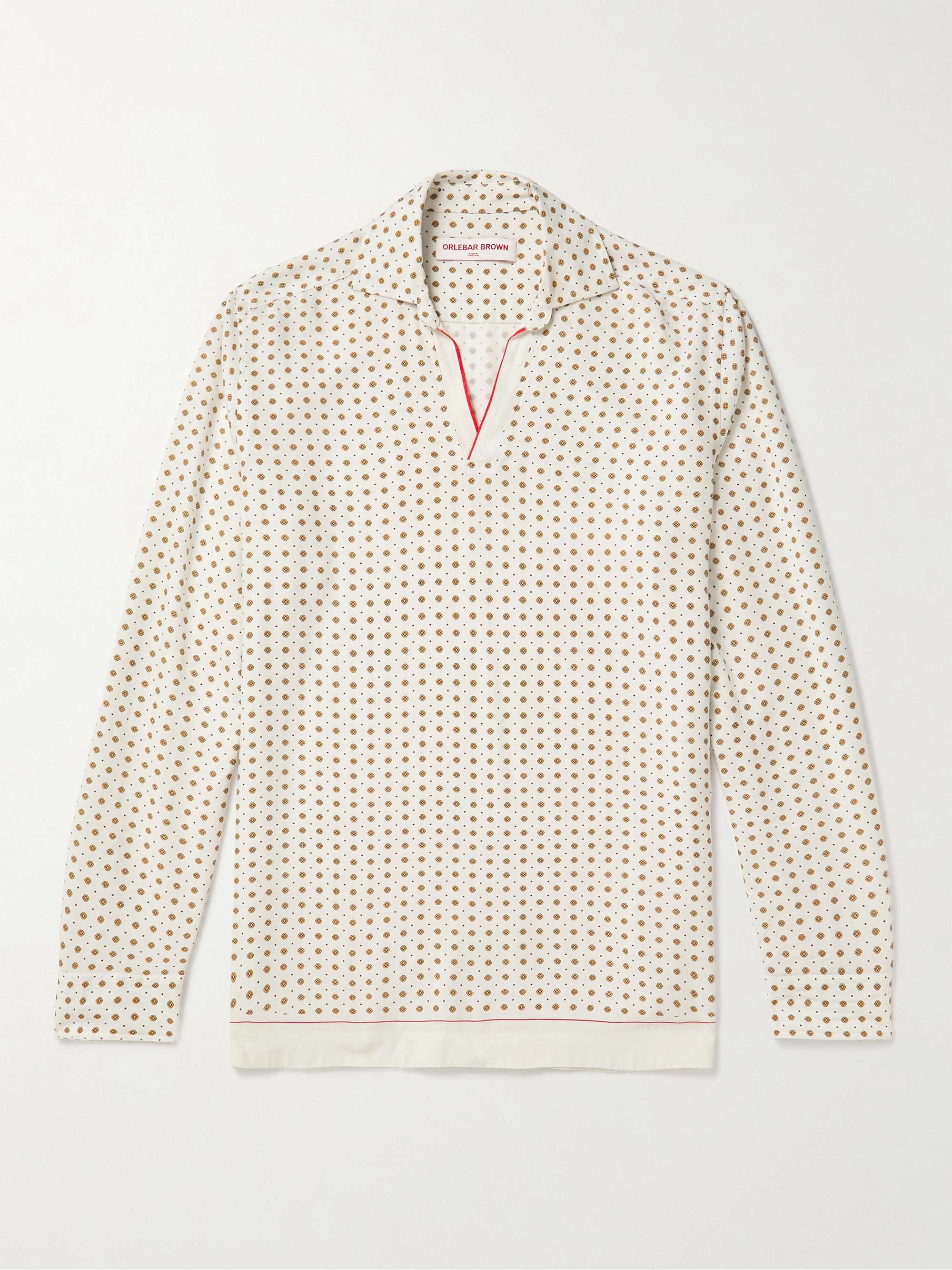 ORLEBAR BROWN Ridley Cravat Printed Woven Shirt