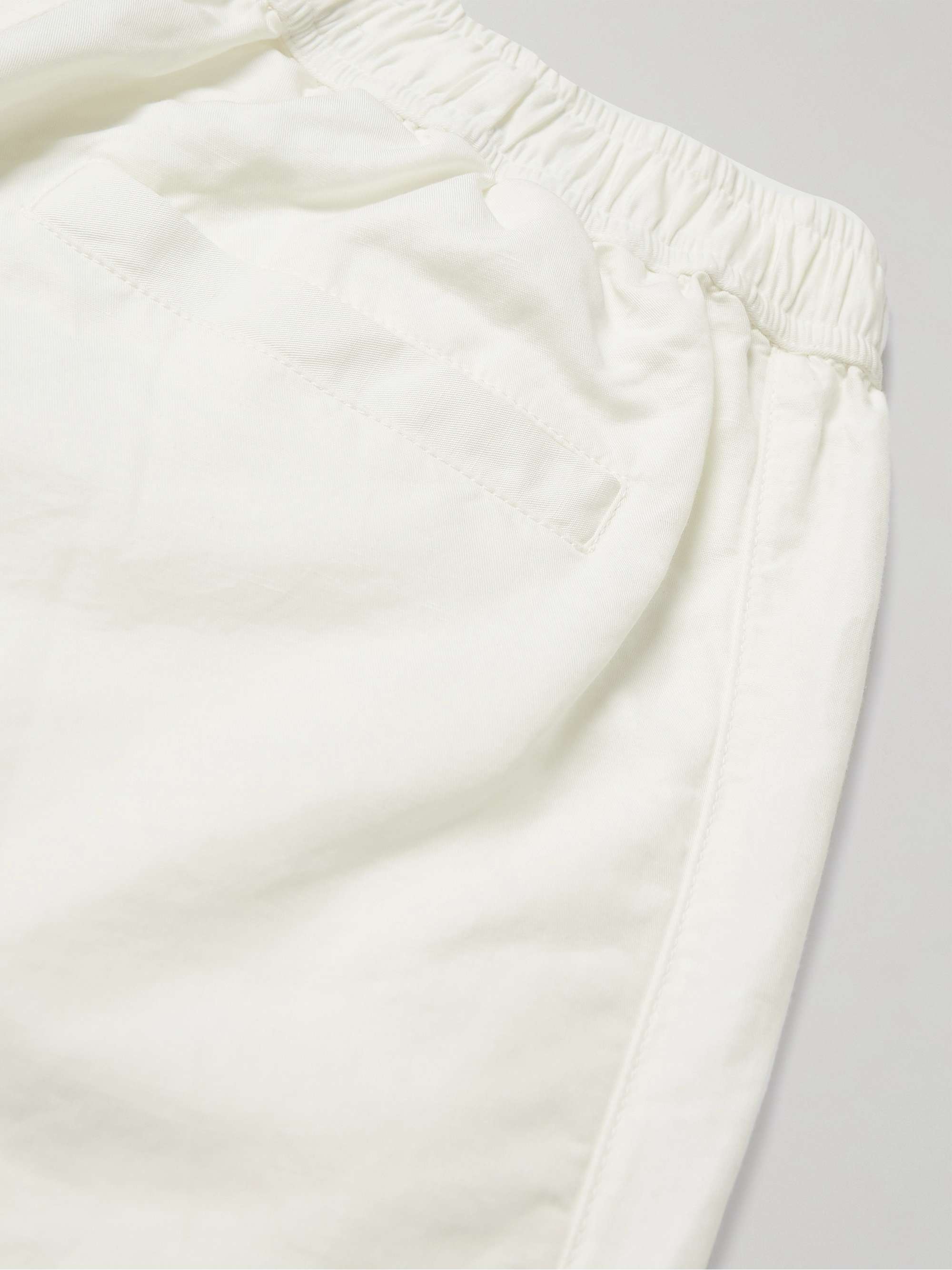 ORLEBAR BROWN Sirma Straight-Leg Garment-Dyed Cotton and Linen-Blend Shorts