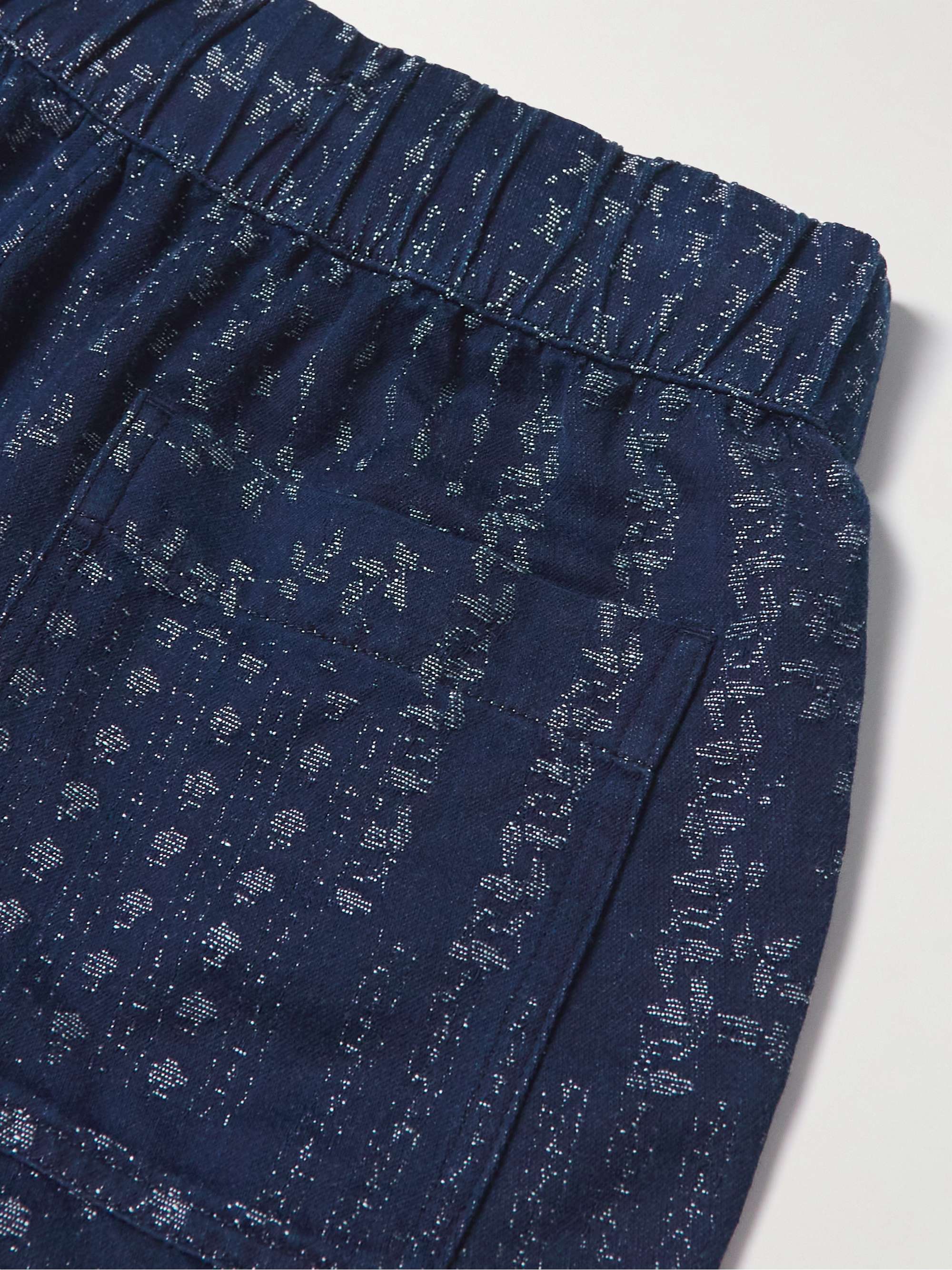 ORLEBAR BROWN Louis Solo Pastiche Straight-Leg Cotton-Jacquard Shorts