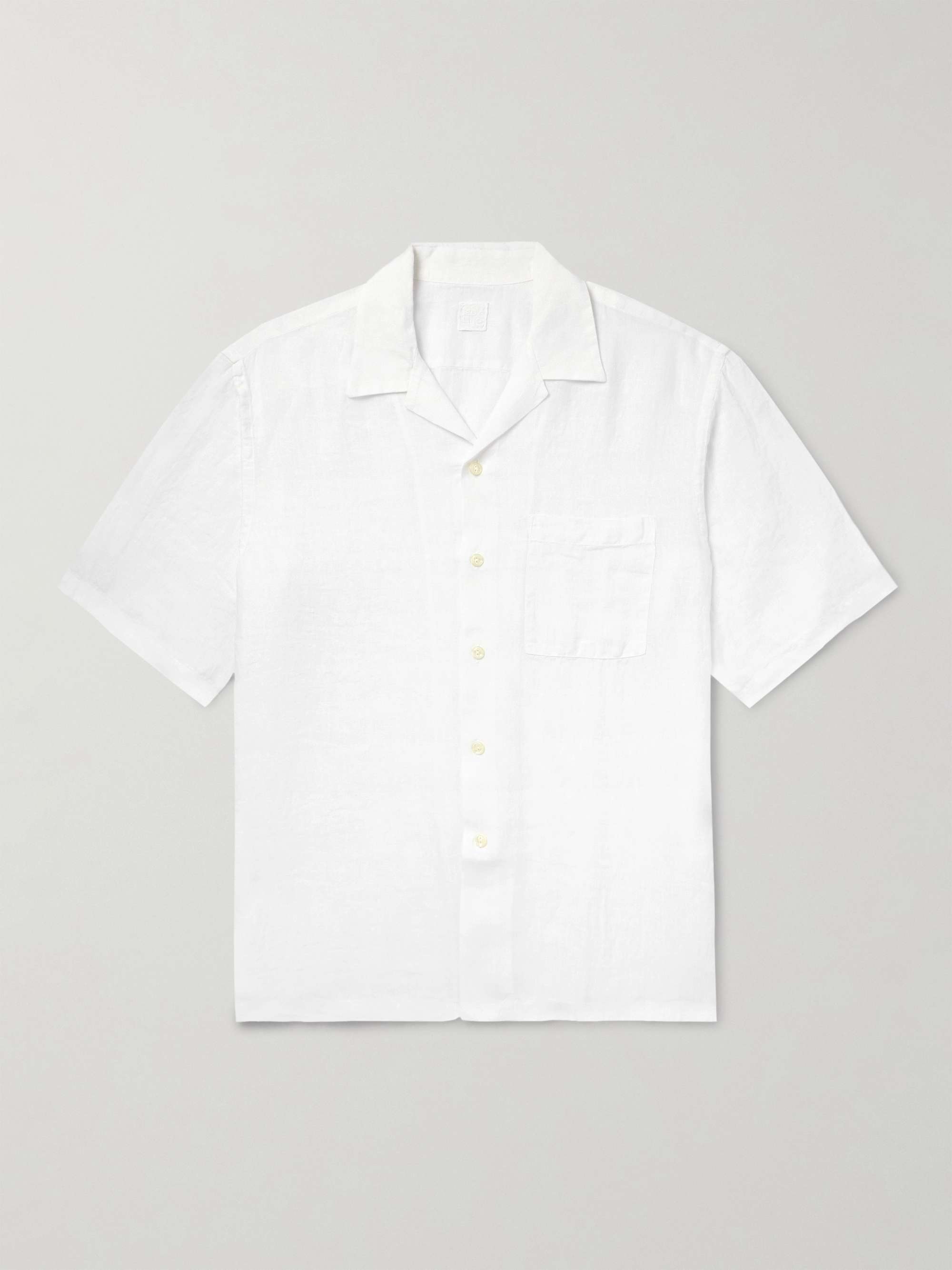 120% LINO Camp-Collar Linen Shirt for Men | MR PORTER