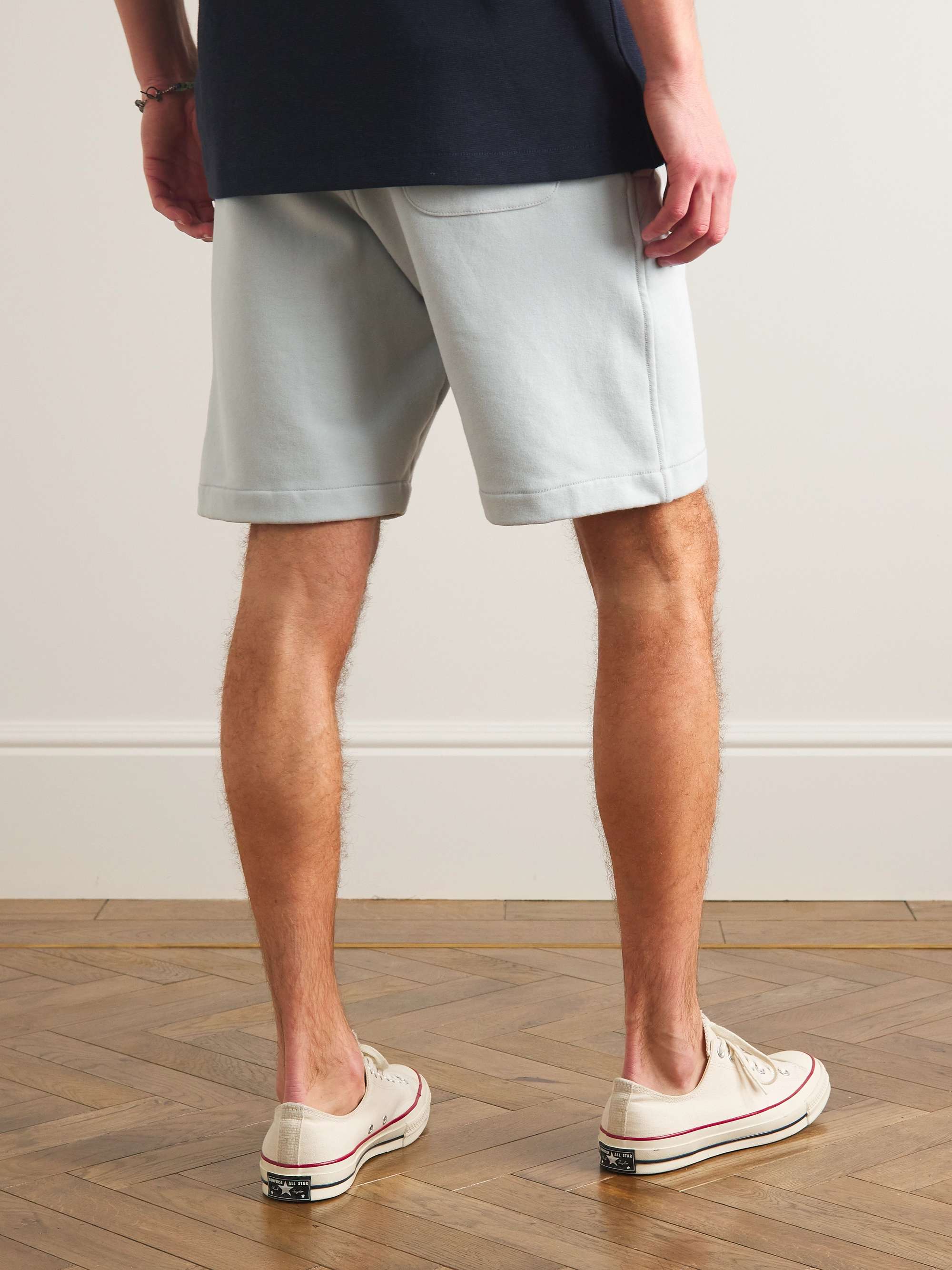 ORLEBAR BROWN Frederick Straight-Leg Cotton-Jersey Drawstring Shorts