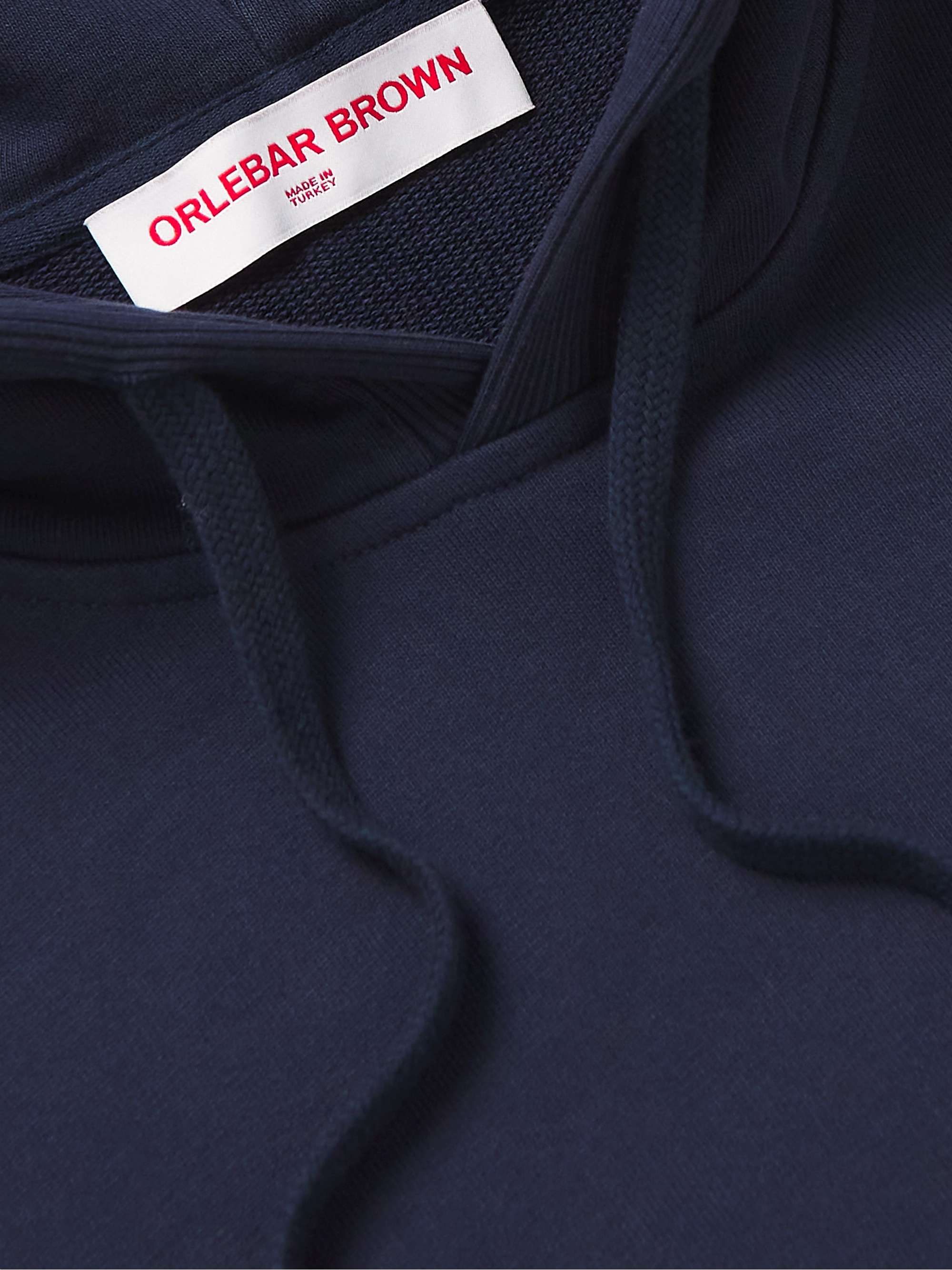 ORLEBAR BROWN Francis Garment-Dyed Cotton-Jersey Hoodie