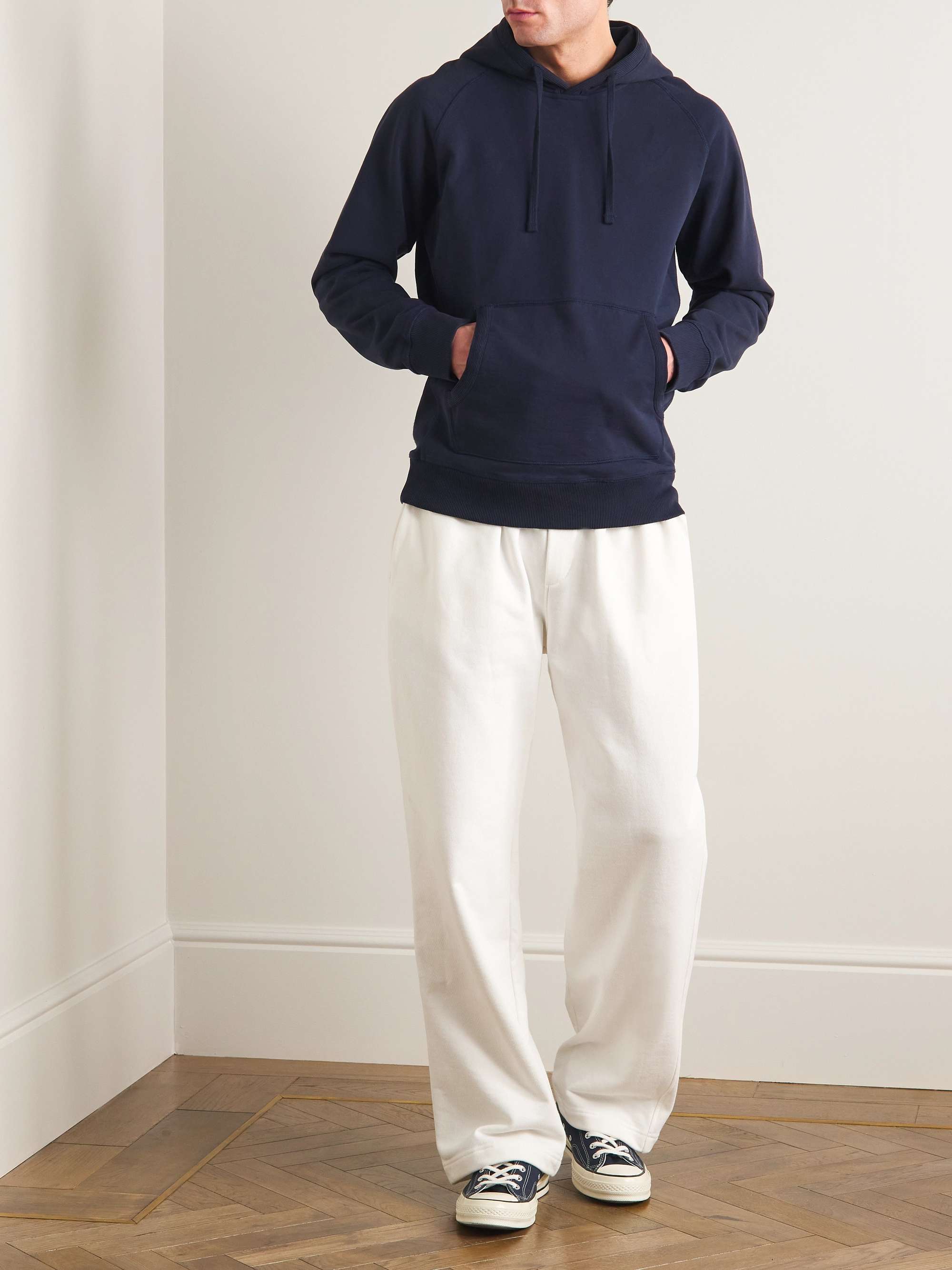 ORLEBAR BROWN Francis Garment-Dyed Cotton-Jersey Hoodie