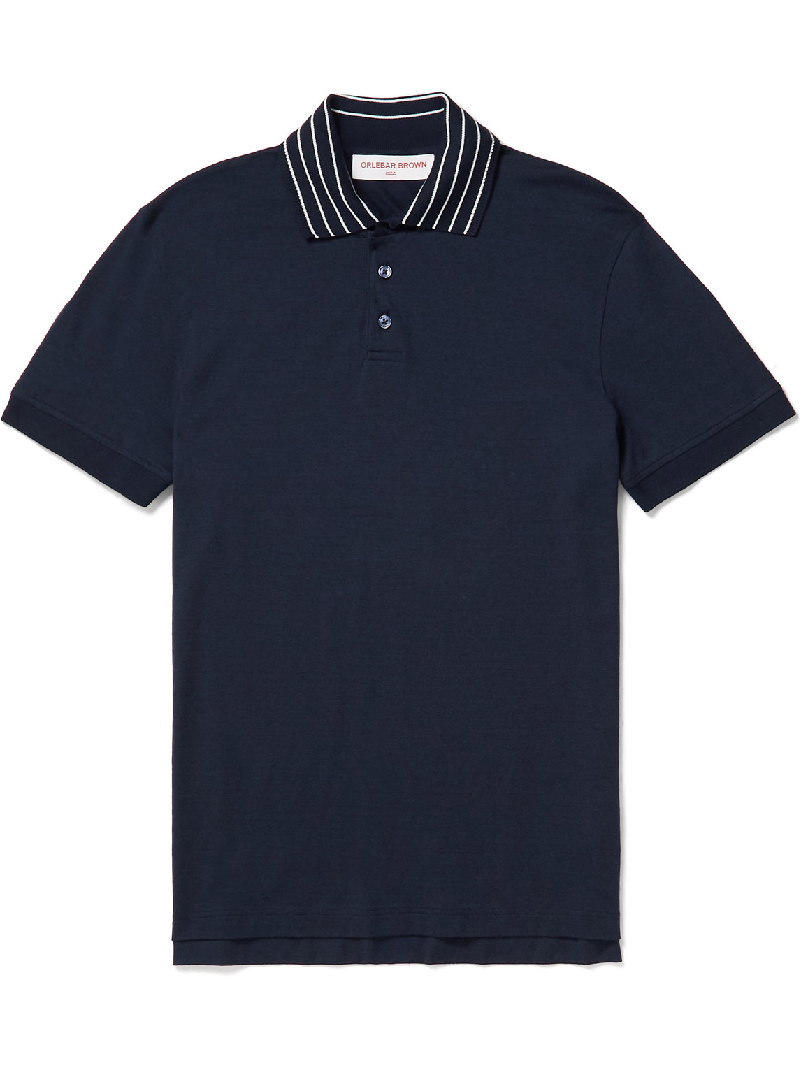 Orlebar Brown Dominic Stripe Polo Shirt In Blue