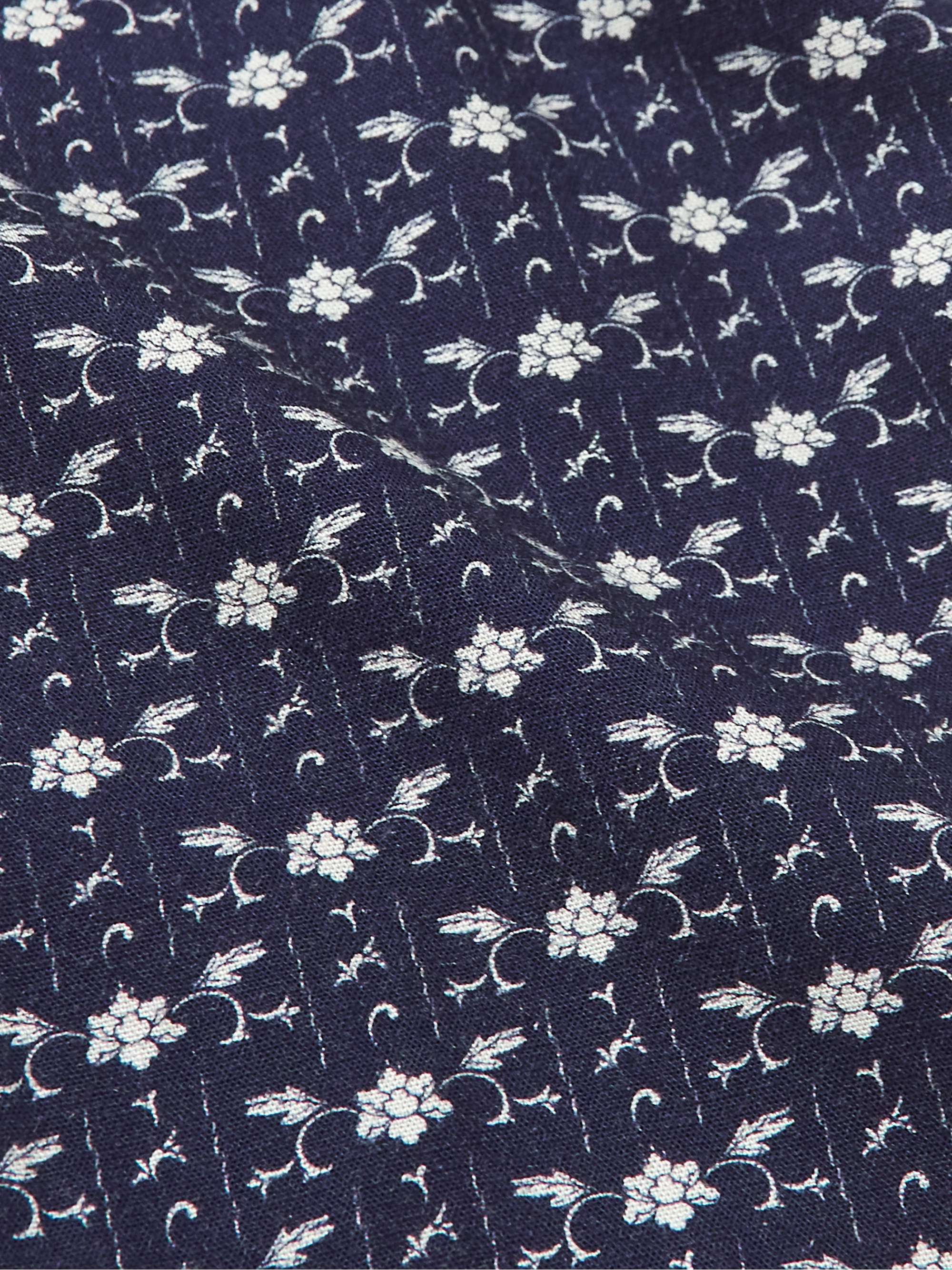 ORLEBAR BROWN Hibbert Bandana Camp-Collar Floral-Print Voile Shirt