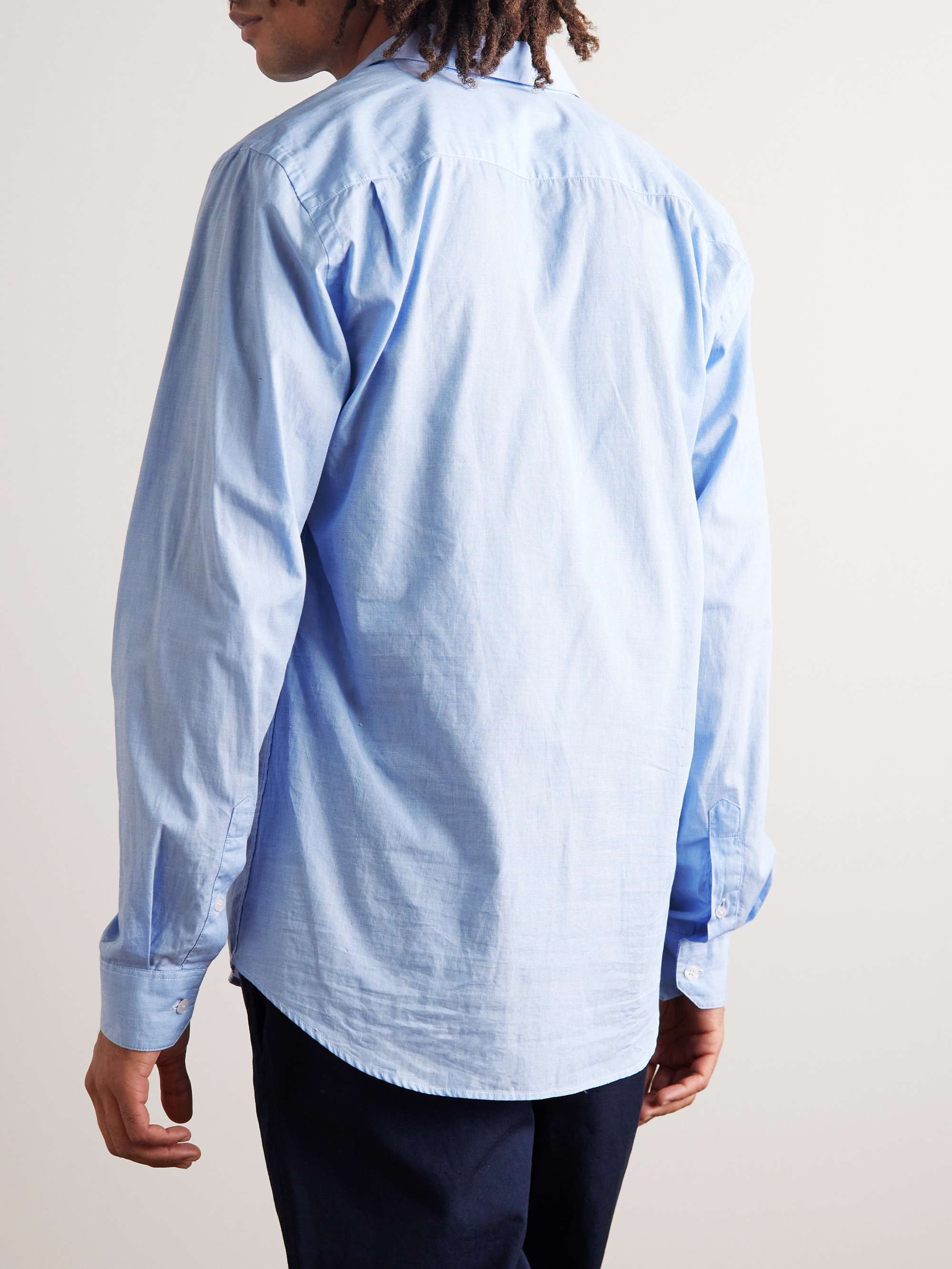 ORLEBAR BROWN Giles Slim-Fit Cotton-Poplin Shirt