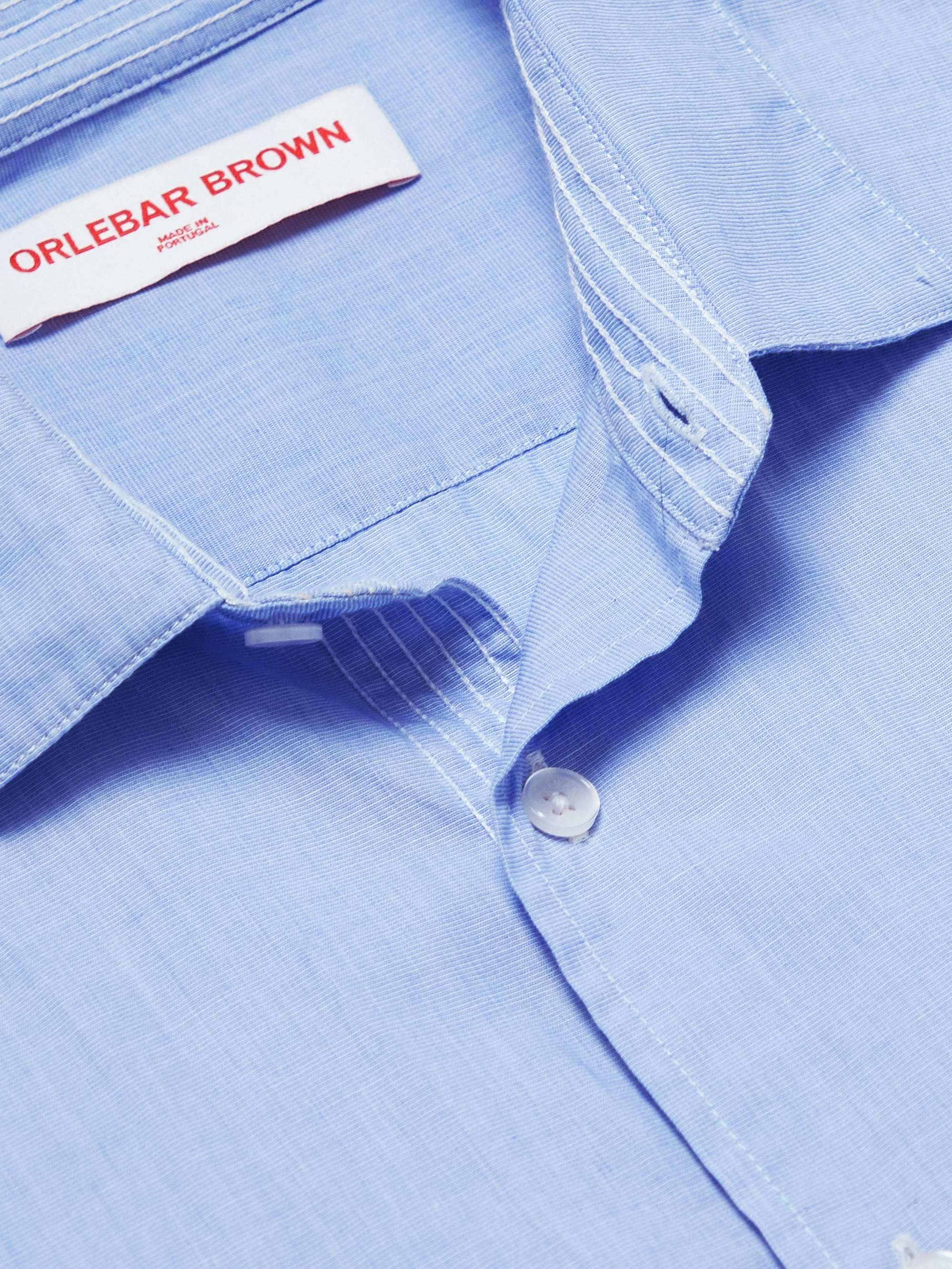 ORLEBAR BROWN Giles Slim-Fit Cotton-Poplin Shirt