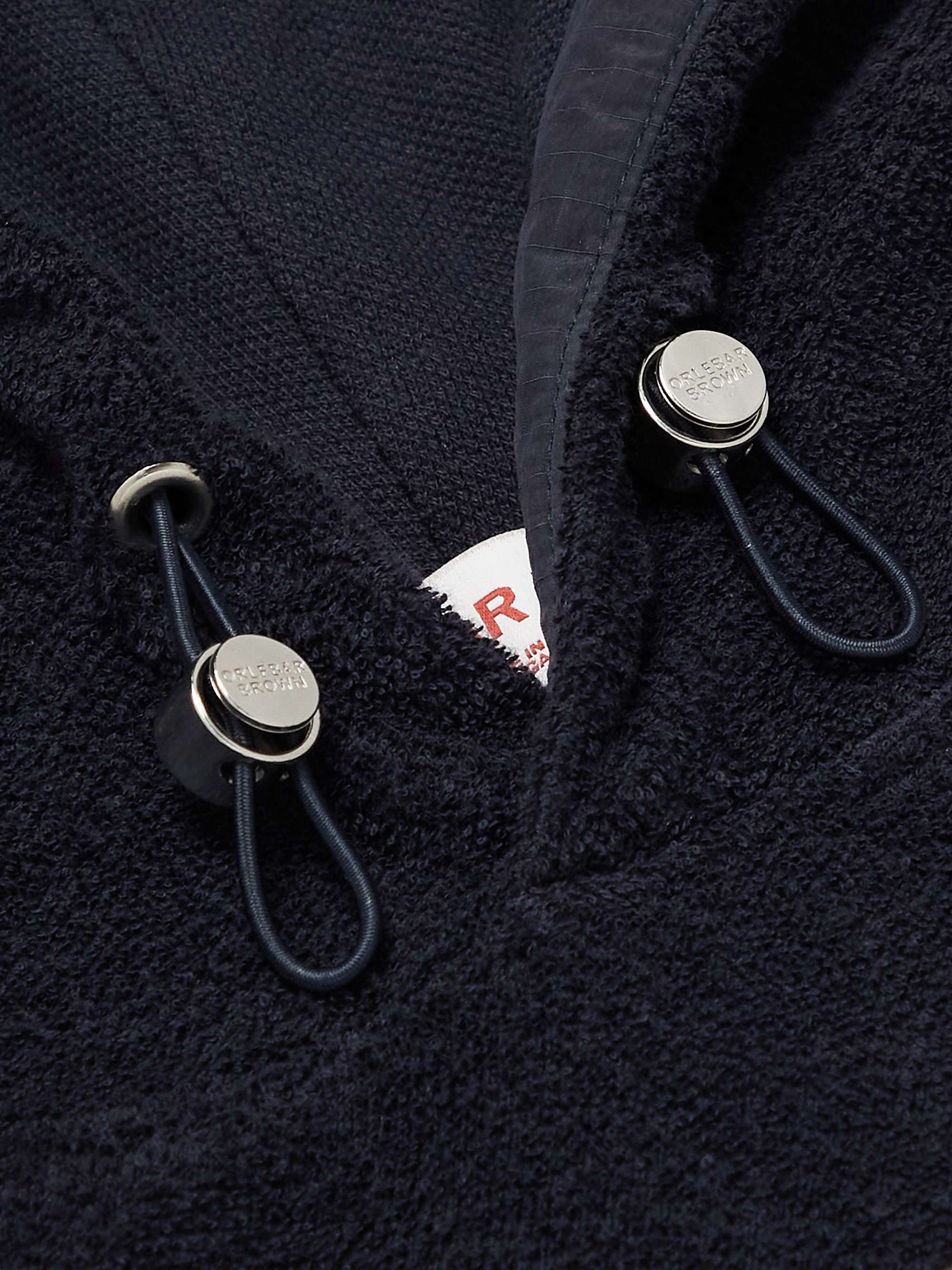 ORLEBAR BROWN Stark Ripstop-Trimmed Cotton-Fleece Hoodie