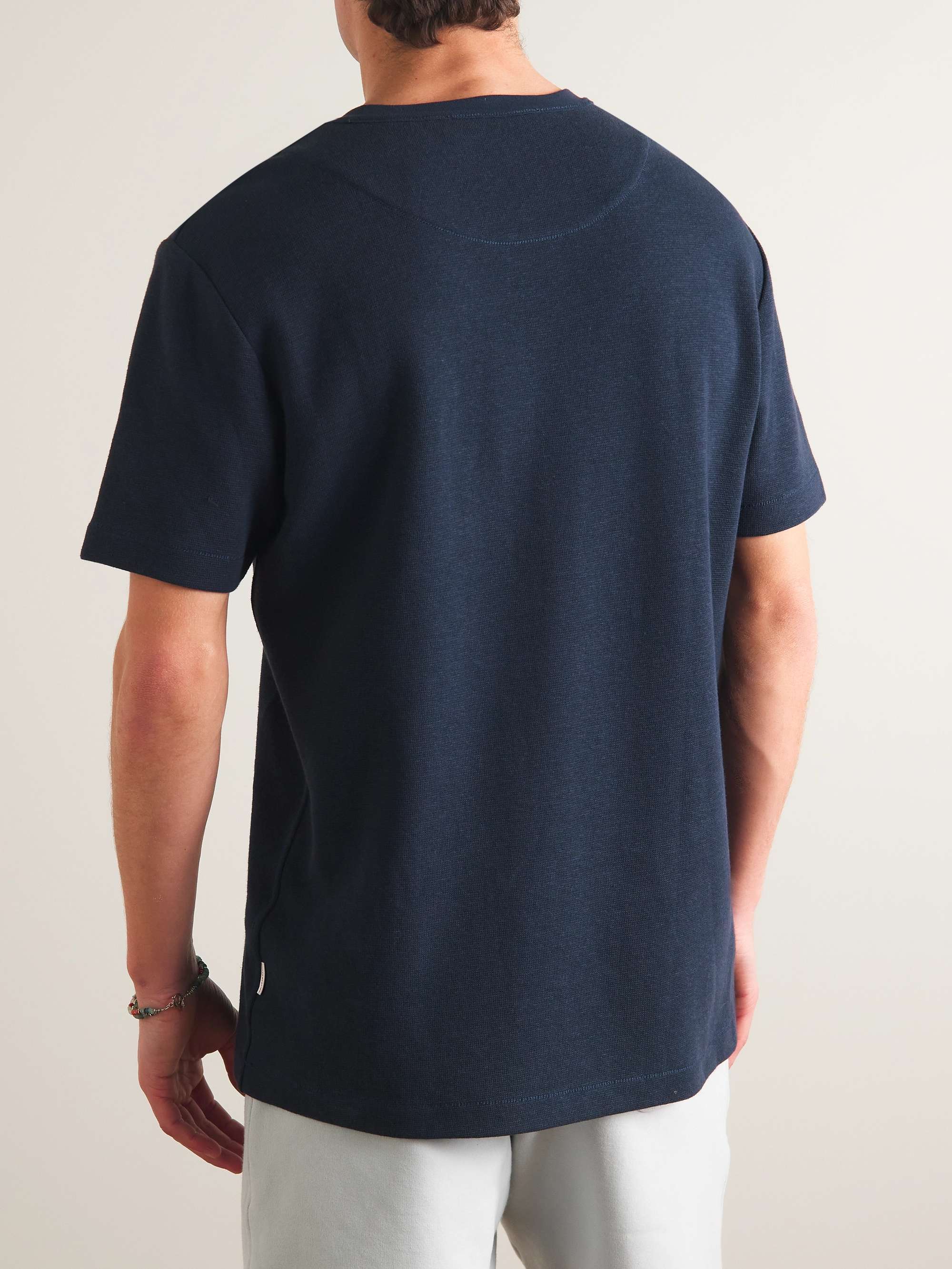 ORLEBAR BROWN Nicolas Cotton and Linen-Blend T-Shirt