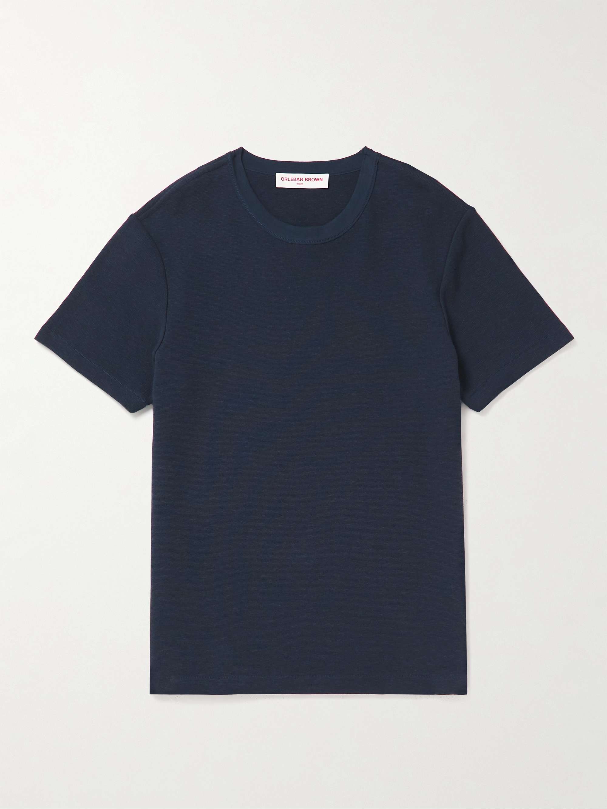 ORLEBAR BROWN Nicolas Cotton and Linen-Blend T-Shirt