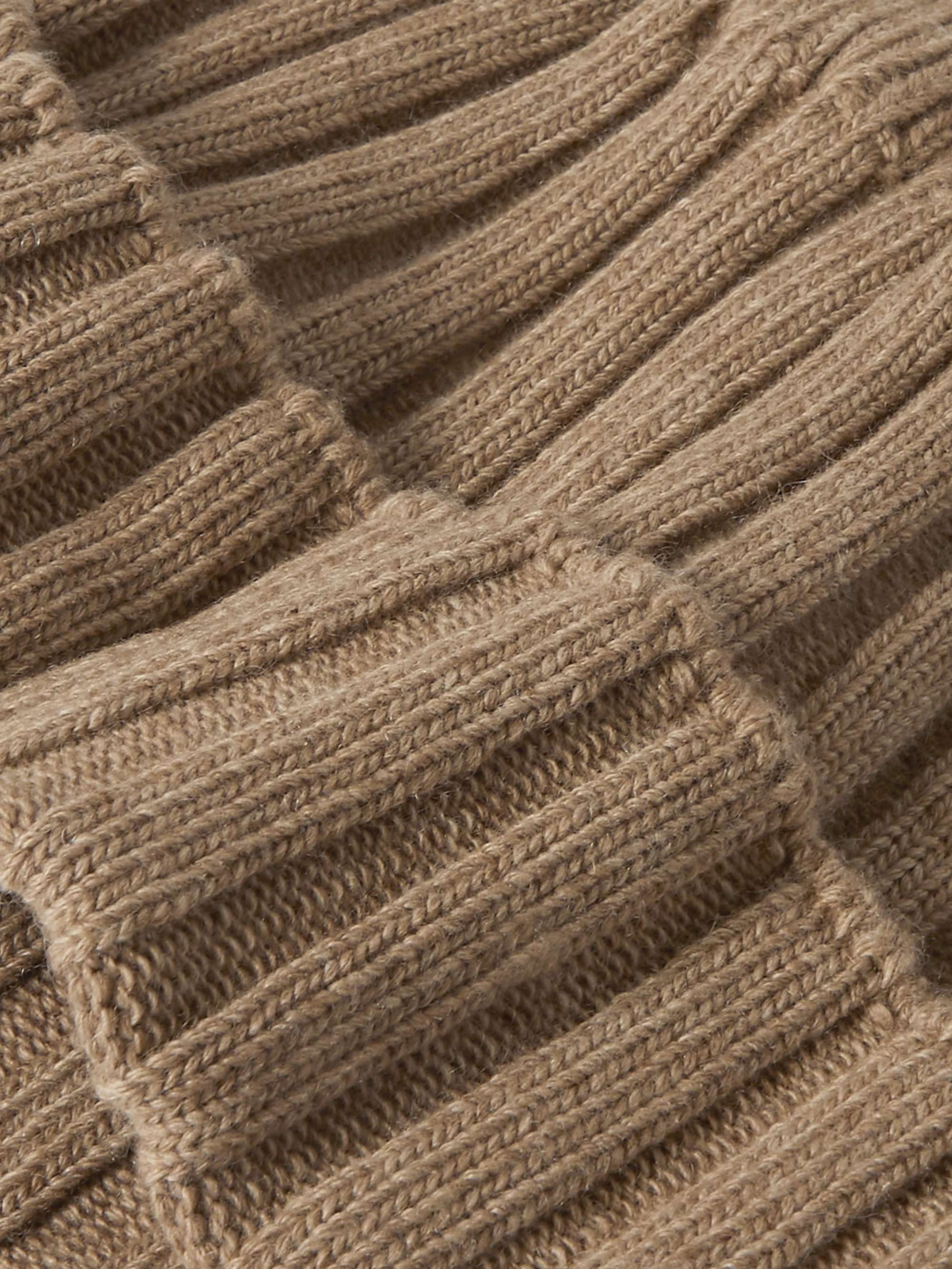 ANONYMOUS ISM Ribbed Cashmere-Blend Beanie