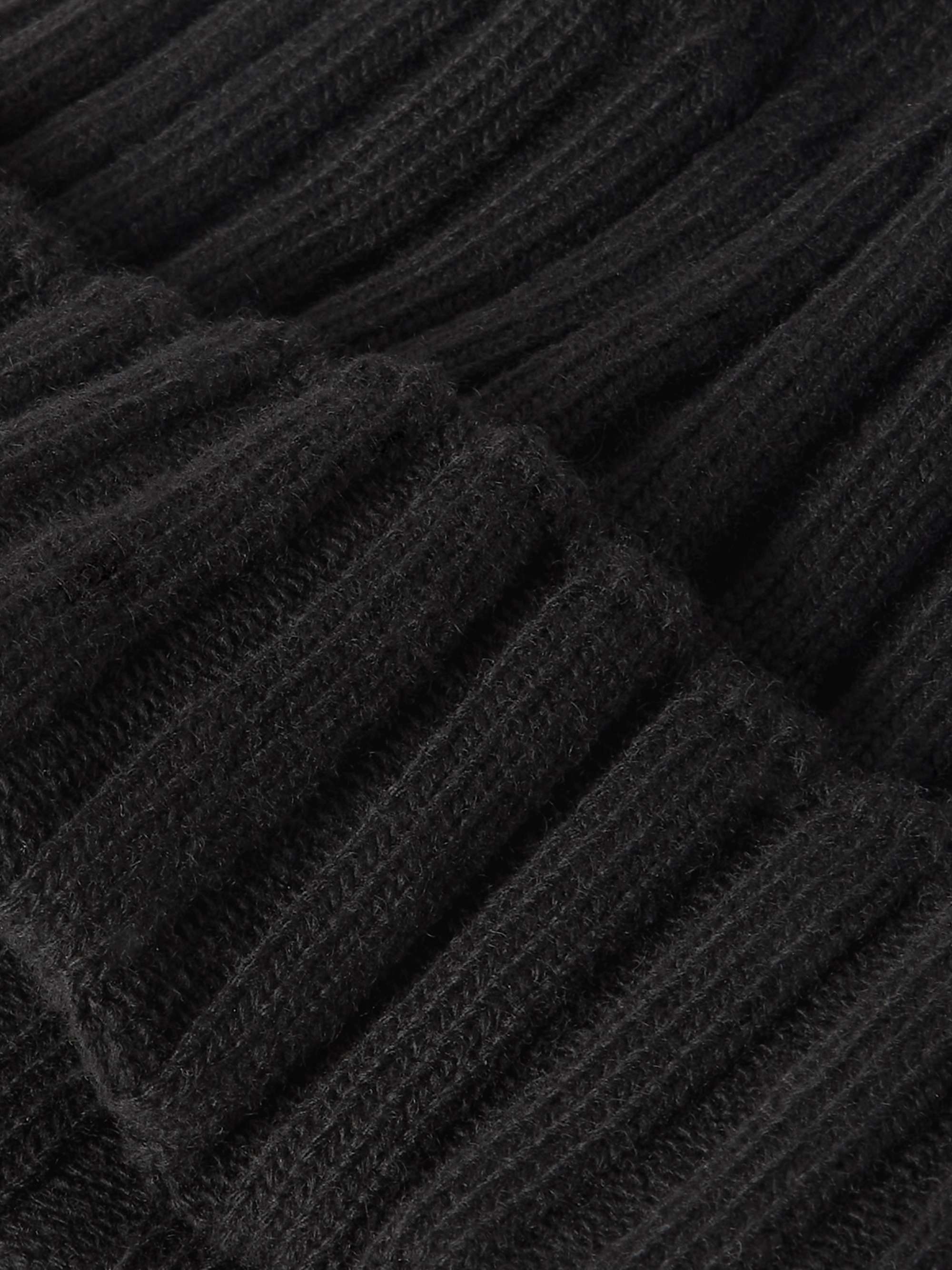 ANONYMOUS ISM Ribbed Cashmere-Blend Beanie