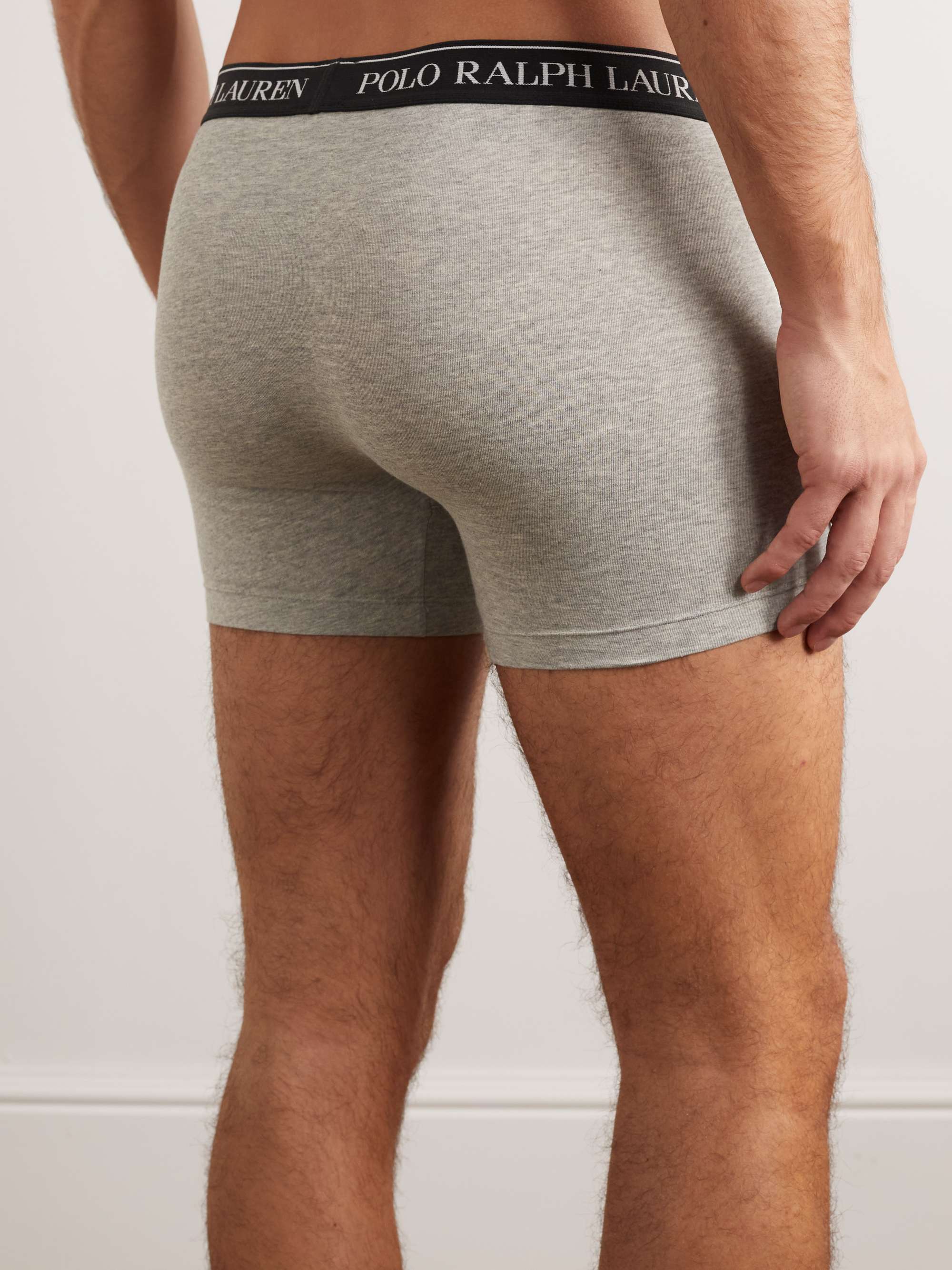 POLO RALPH LAUREN ThreePacks StretchCotton Boxer Briefs MR PORTER